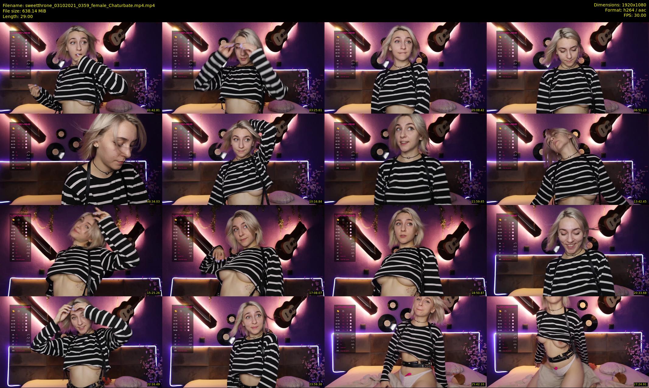 sweetthrone — 29 minute Chaturbate couple cam show recording, 1080p, Oct 3, 2021
