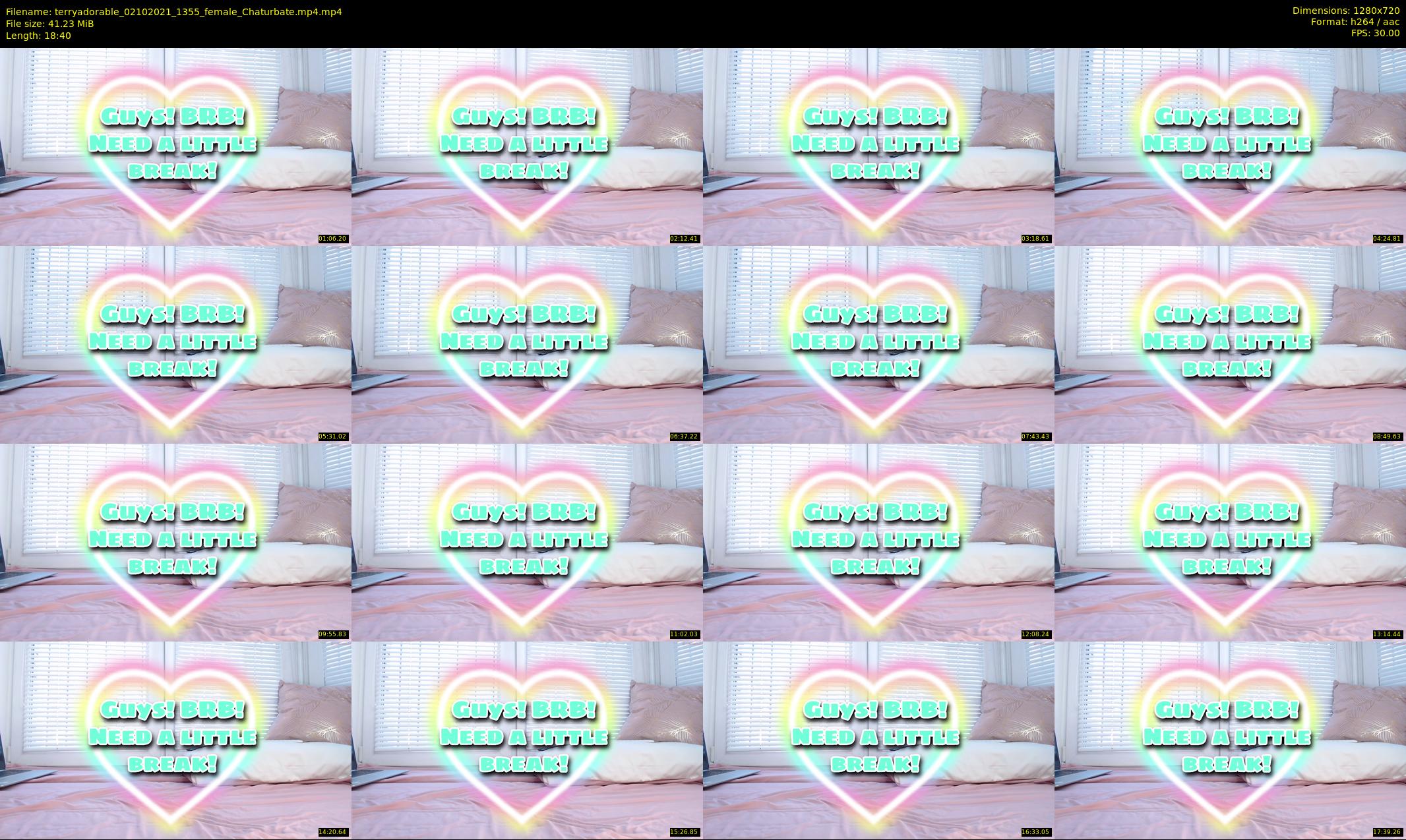 terryadorable — 19 minute Chaturbate female cam show recording, 720p, Oct 2, 2021