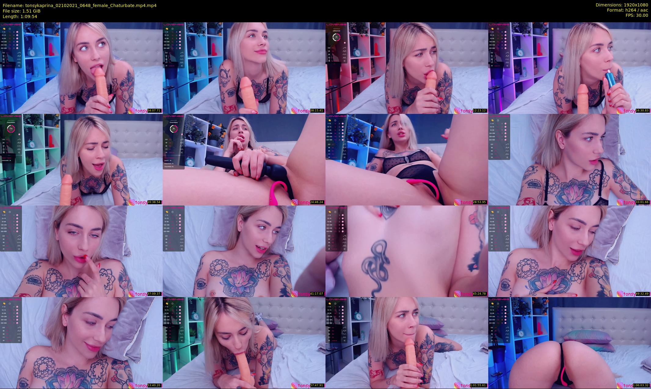 tonsykaprina — 70 minute Chaturbate couple cam show recording, 1080p, Oct 2, 2021
