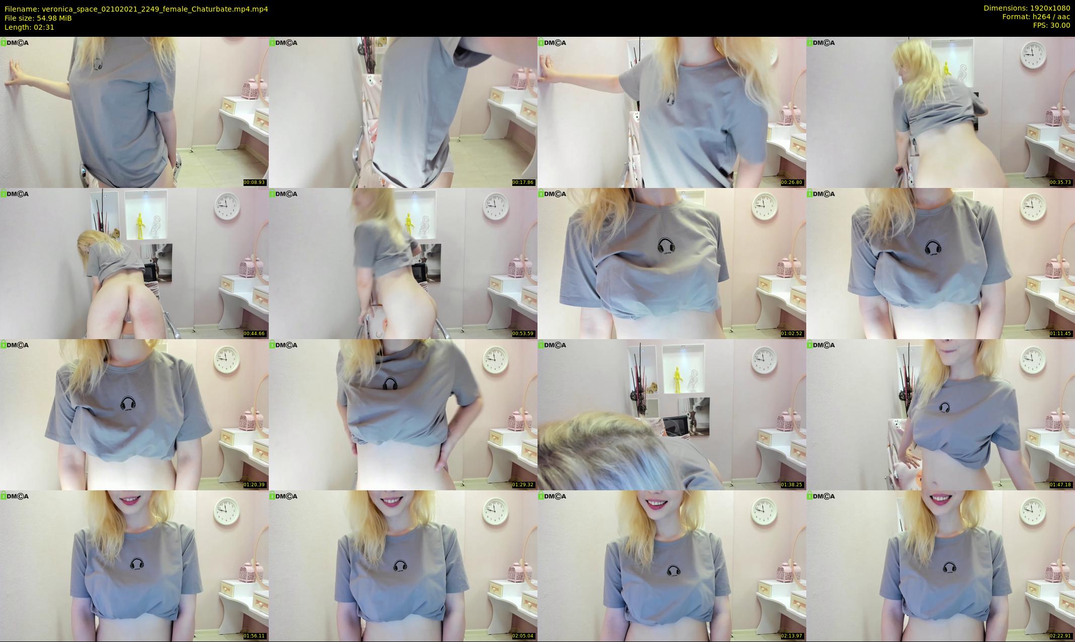 veronica_space — 3 minute Chaturbate female cam show recording, 1080p, Oct 2, 2021