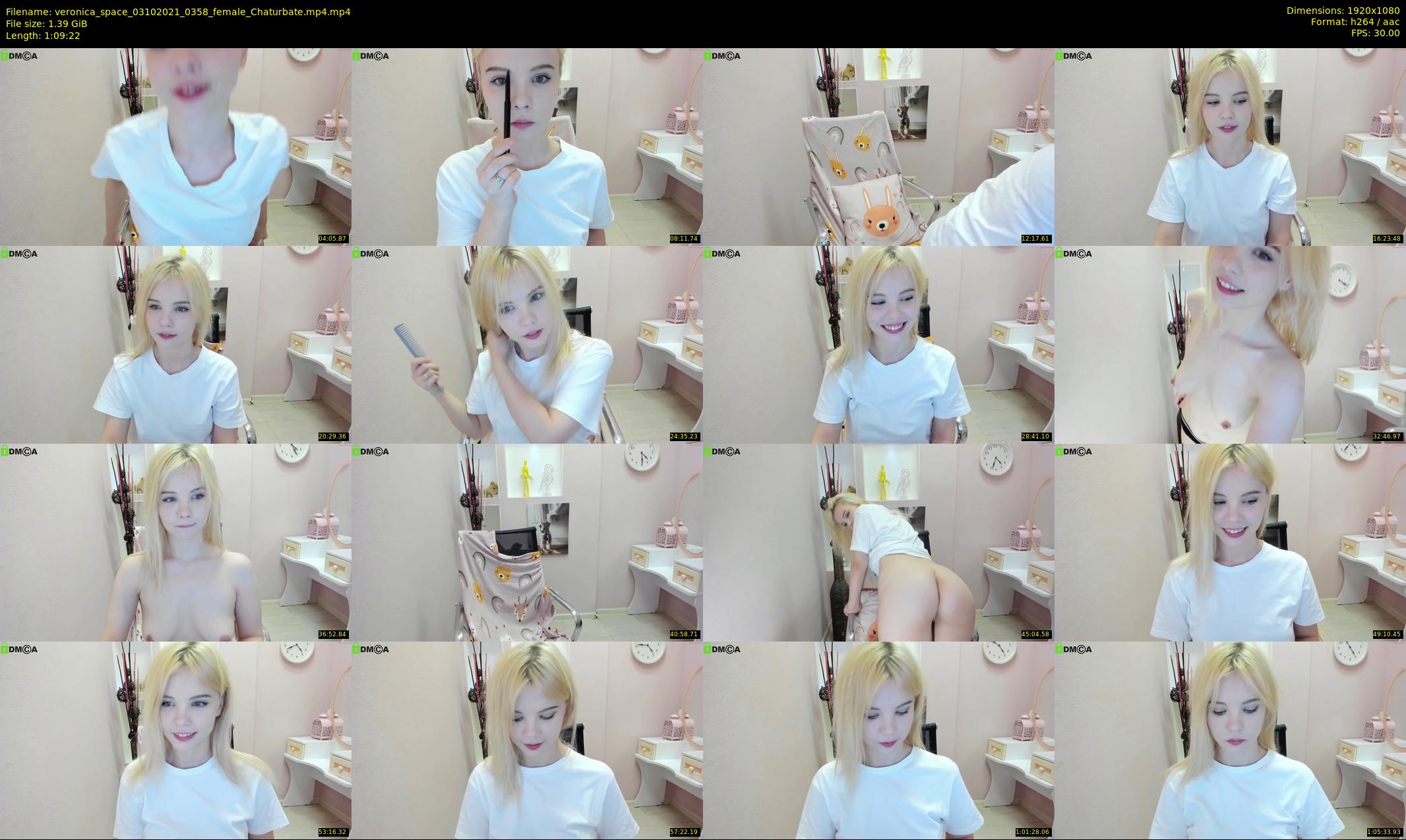 veronica_space — 70 minute Chaturbate female cam show recording, 1080p, Oct 3, 2021