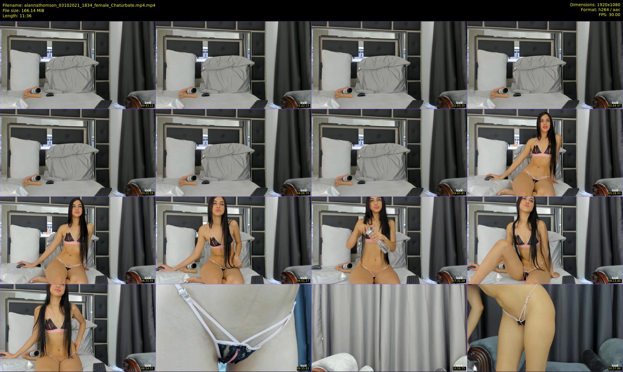 alannathomson — 12 minute Chaturbate female cam show recording, 1080p, Oct 3, 2021