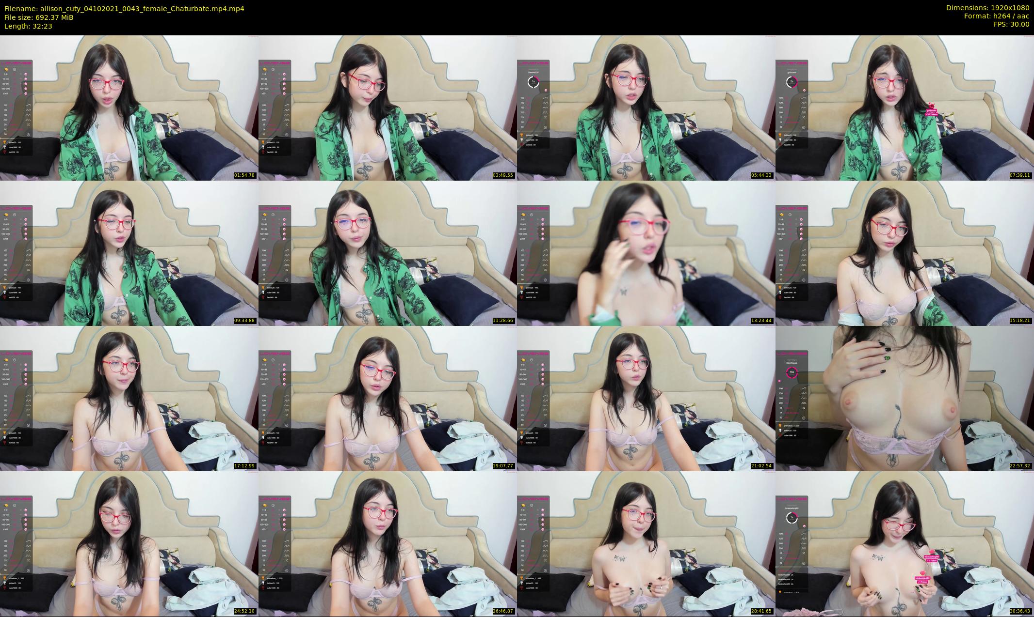 allison_cuty — 33 minute Chaturbate female cam show recording, 1080p, Oct 4, 2021