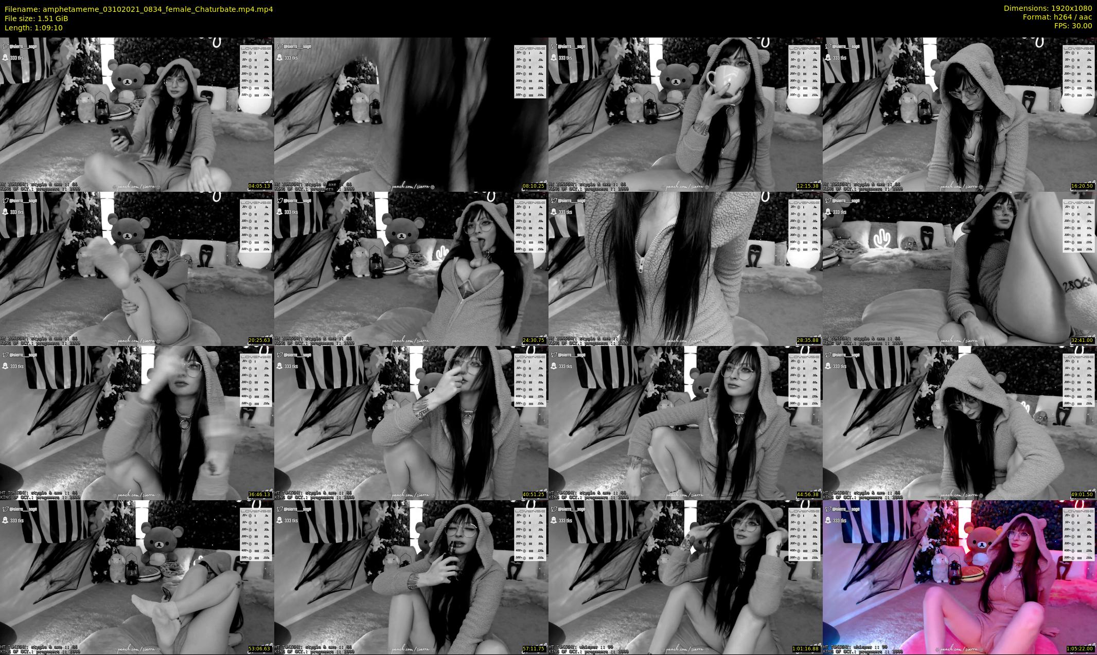 amphetameme — 70 minute Chaturbate female cam show recording, 1080p, Oct 3, 2021