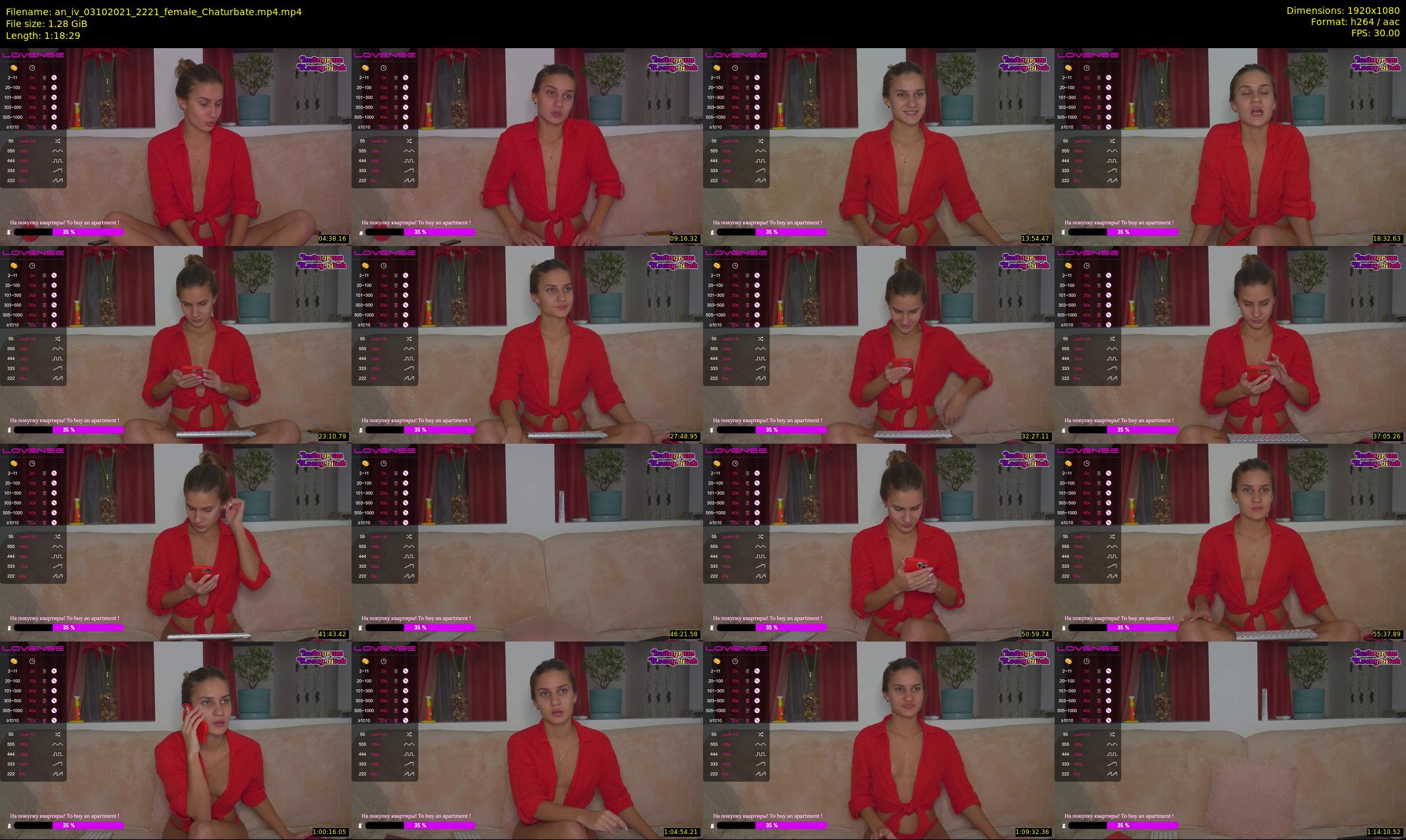 an_iv — 79 minute Chaturbate female cam show recording, 1080p, Oct 3, 2021