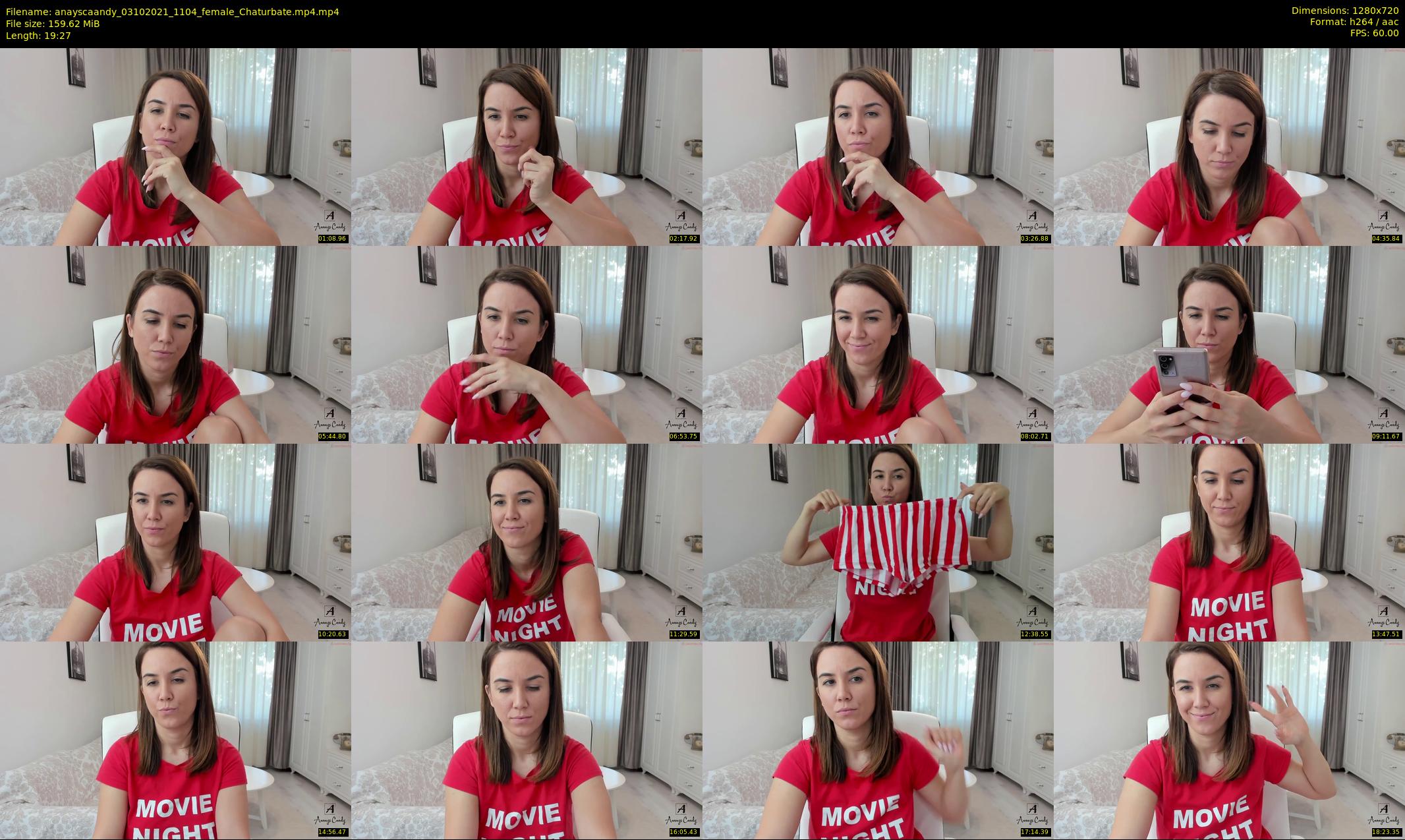 anayscaandy — 20 minute Chaturbate female cam show recording, 720p, Oct 3, 2021