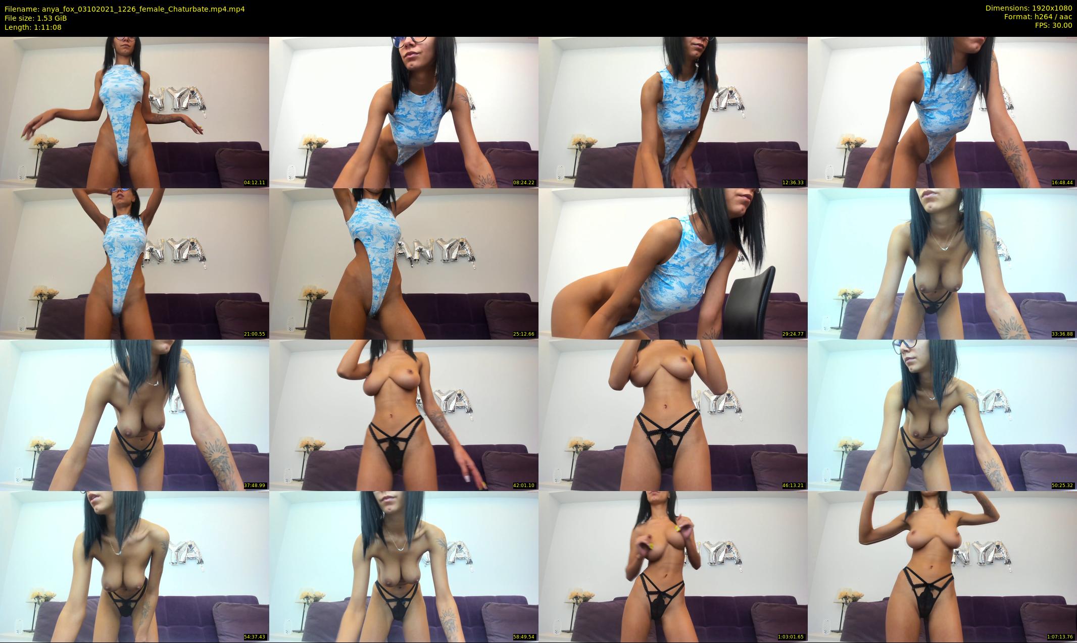 anya_fox — 72 minute Chaturbate female cam show recording, 1080p, Oct 3, 2021