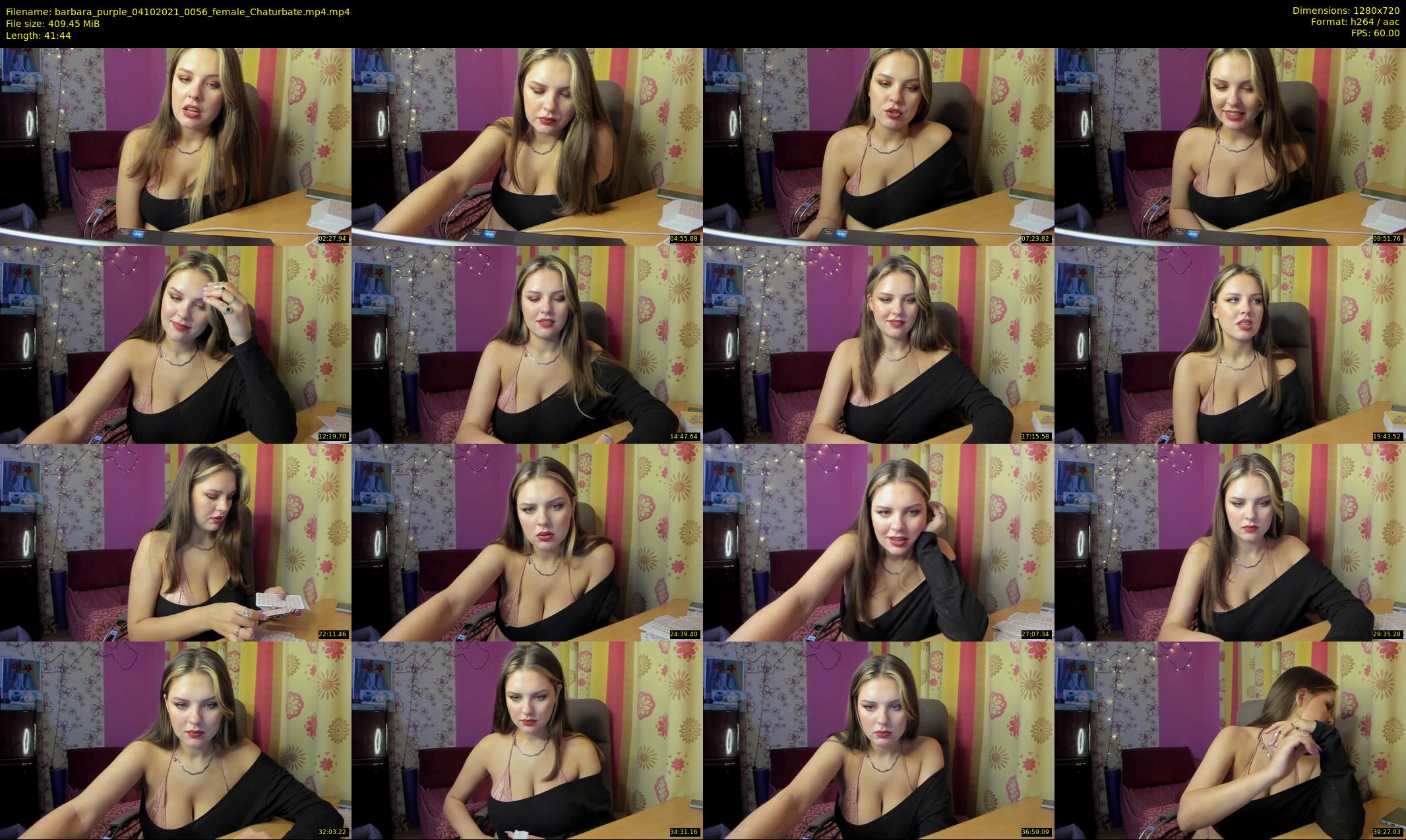 barbara_purple — 42 minute Chaturbate female cam show recording, 720p, Oct 4, 2021