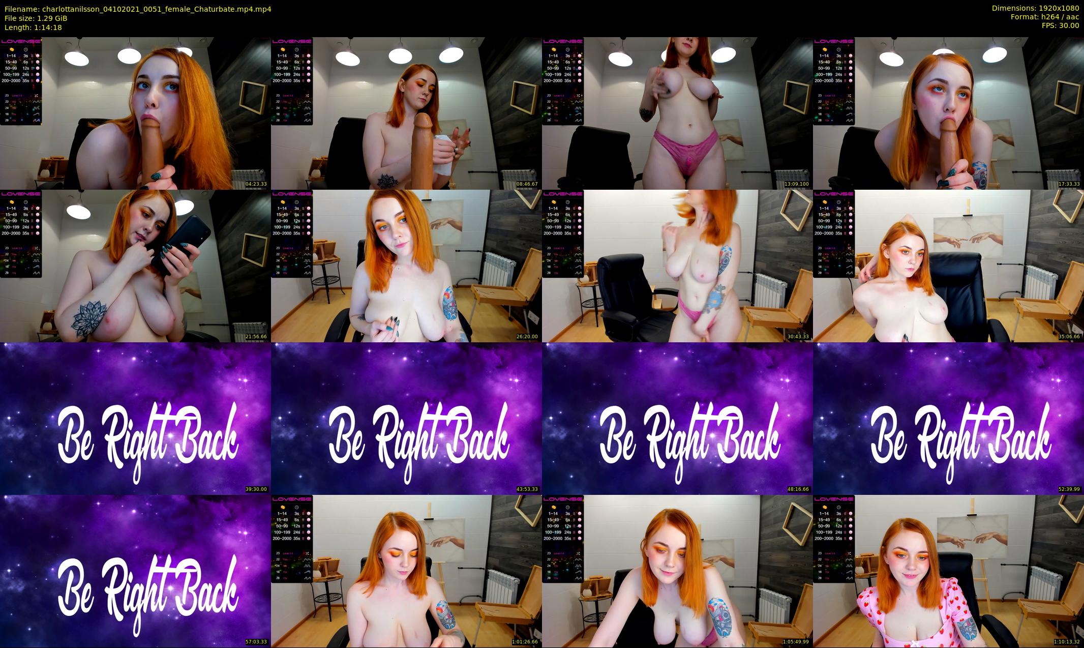 charlottanilsson — 75 minute Chaturbate female cam show recording, 1080p, Oct 4, 2021
