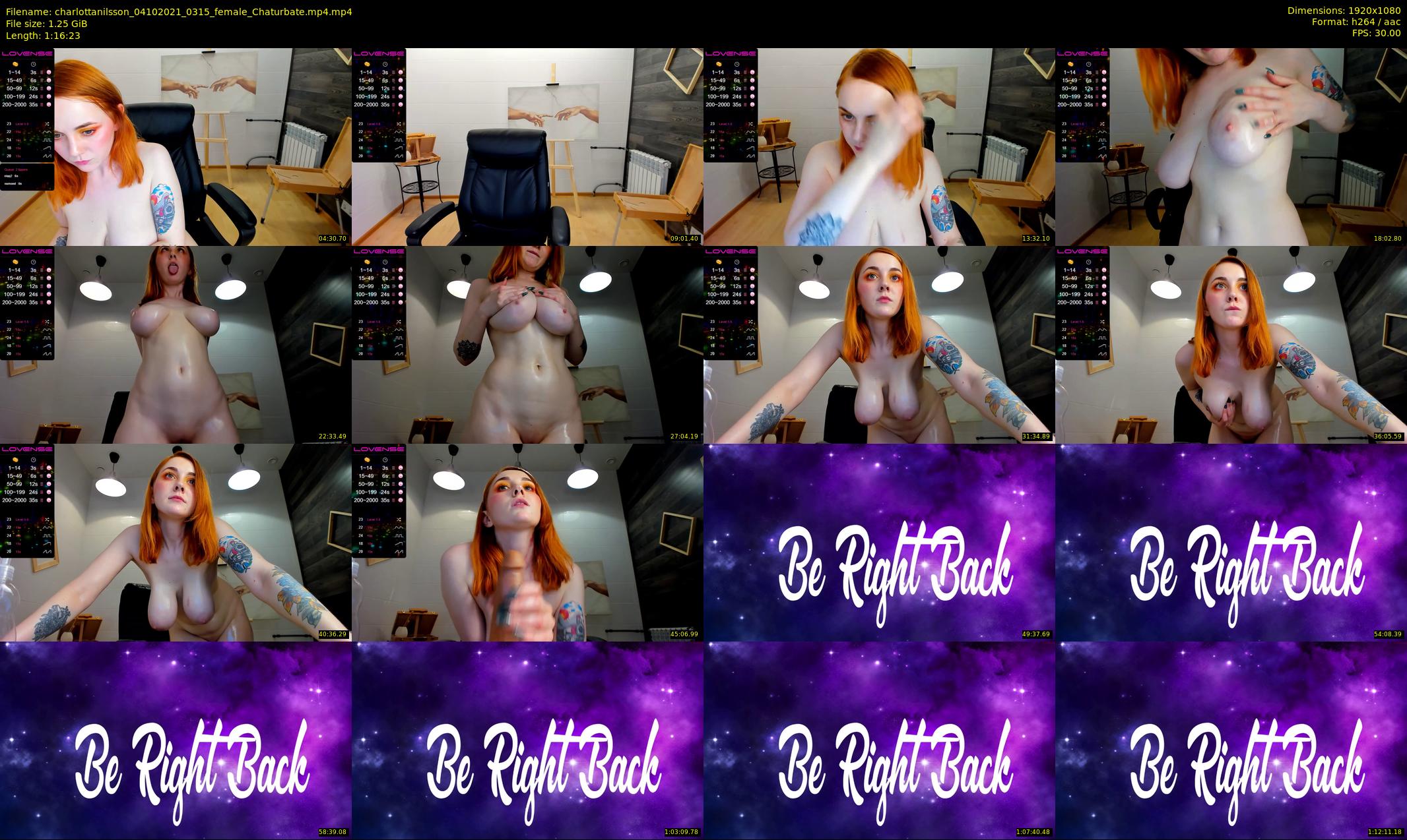 charlottanilsson — 77 minute Chaturbate female cam show recording, 1080p, Oct 4, 2021
