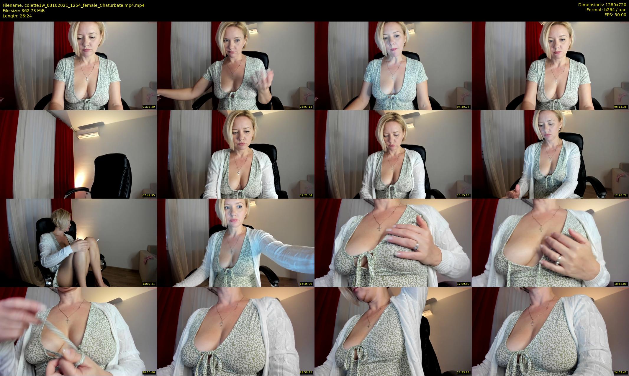 colette1w — 27 minute Chaturbate female cam show recording, 720p, Oct 3, 2021