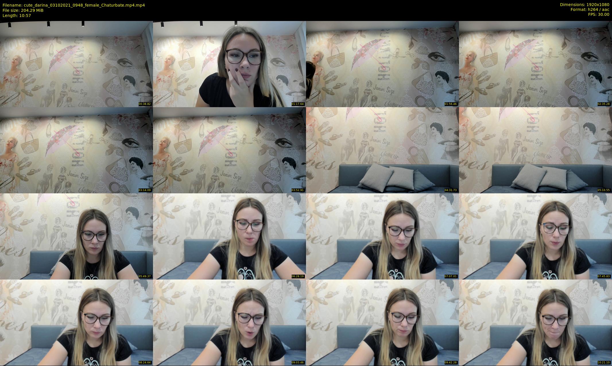 cute_darina — 11 minute Chaturbate female cam show recording, 1080p, Oct 3, 2021
