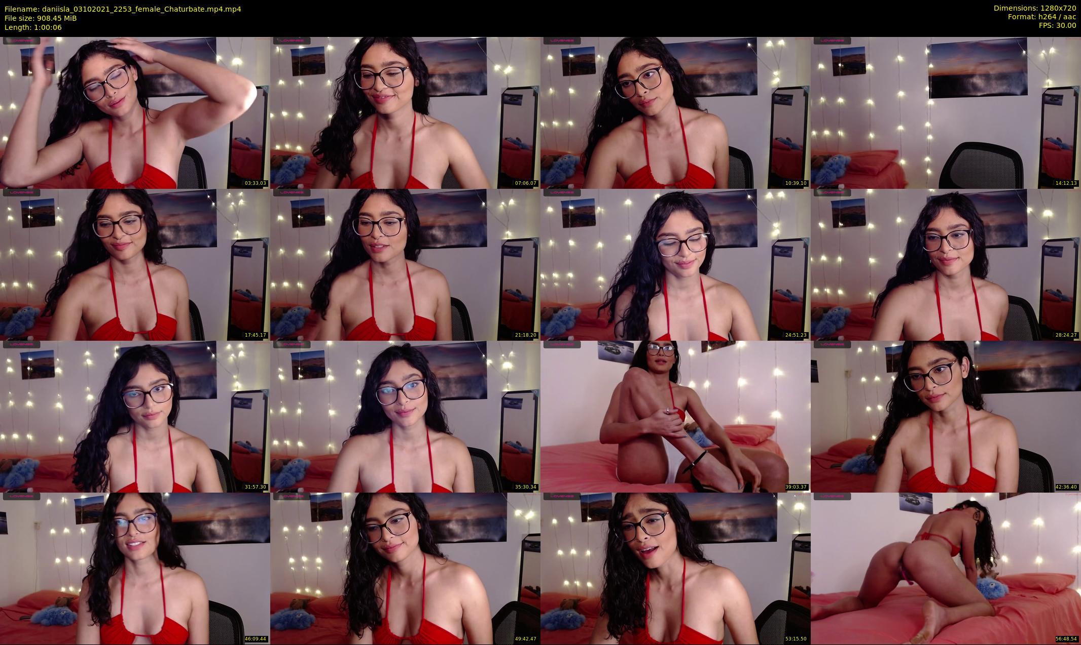 daniisla — 61 minute Chaturbate female cam show recording, 720p, Oct 3, 2021