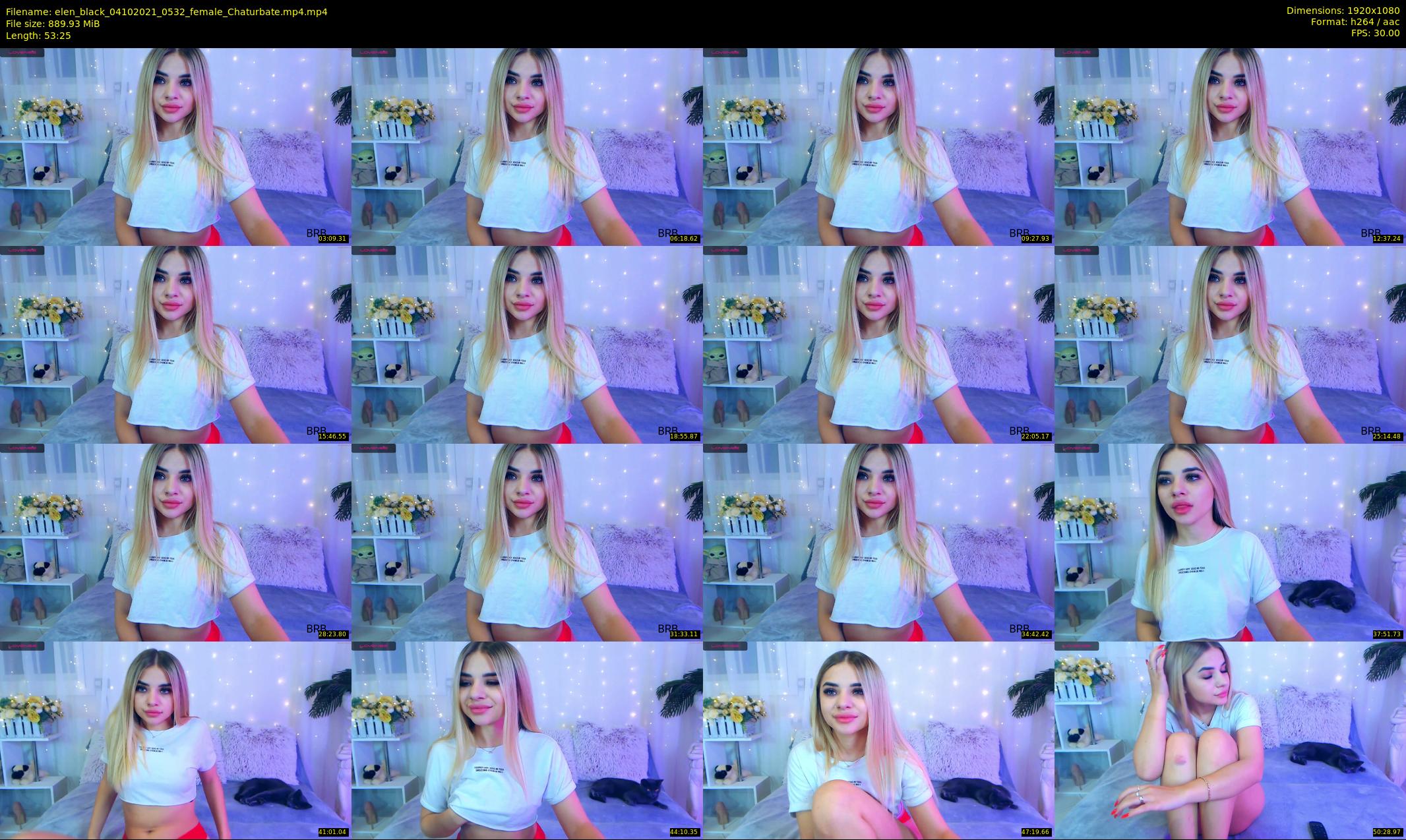 elen_black — 54 minute Chaturbate female cam show recording, 1080p, Oct 4, 2021