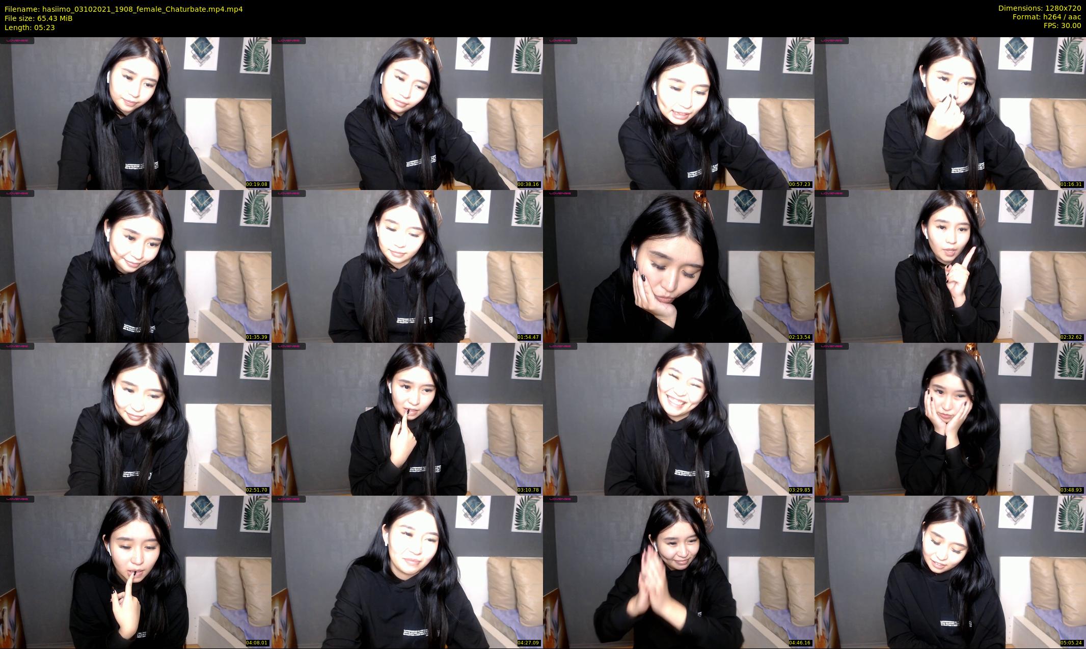 hasiimo — 6 minute Chaturbate female cam show recording, 720p, Oct 3, 2021