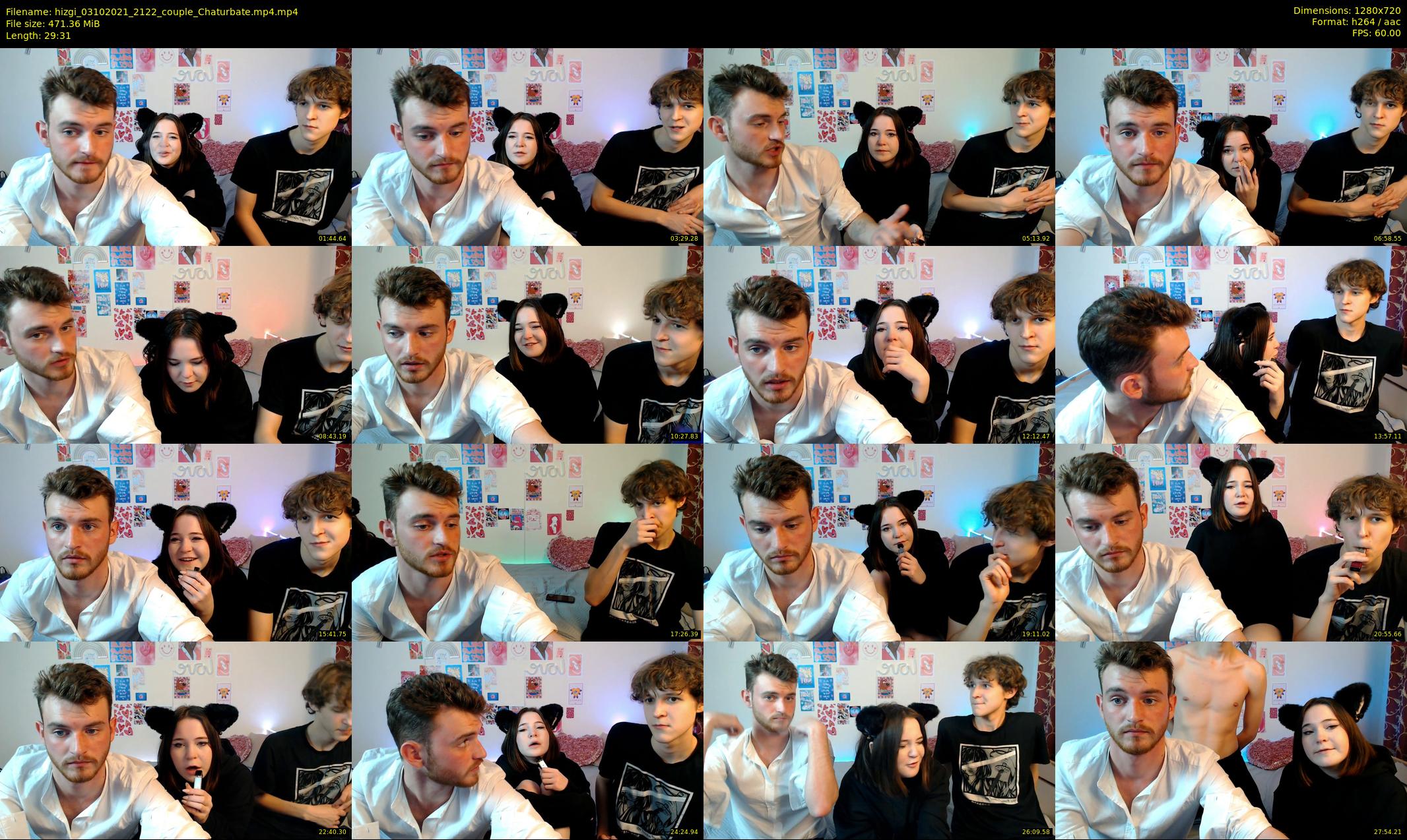 hizgi — 30 minute Chaturbate couple cam show recording, 720p, Oct 3, 2021