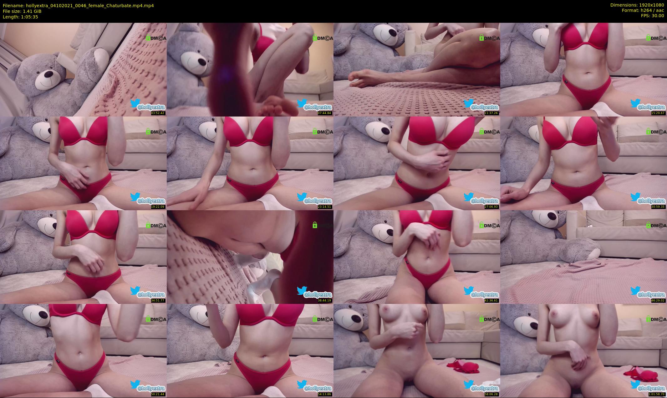 hollyextra — 66 minute Chaturbate female cam show recording, 1080p, Oct 4, 2021