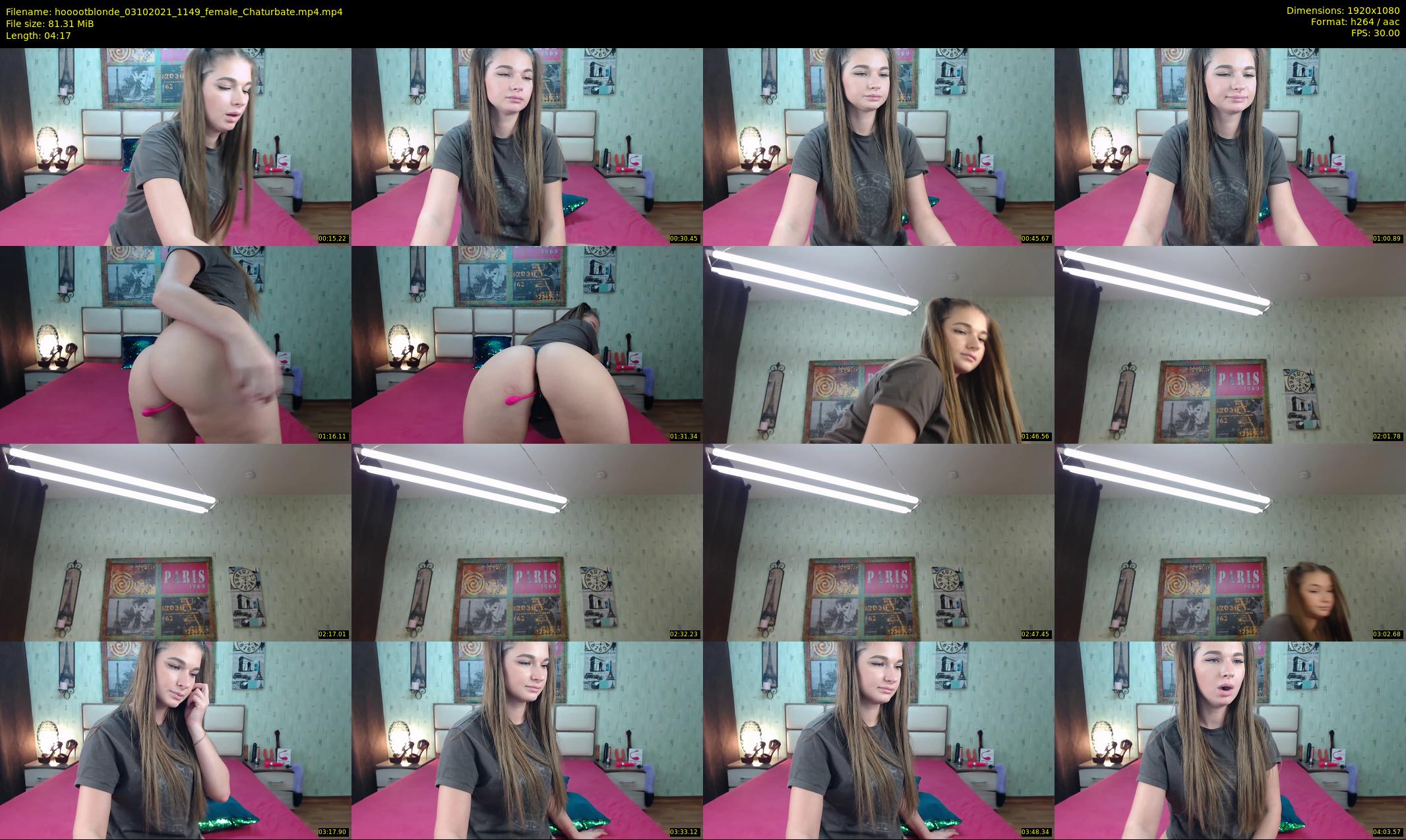 hooootblonde — 5 minute Chaturbate female cam show recording, 1080p, Oct 3, 2021