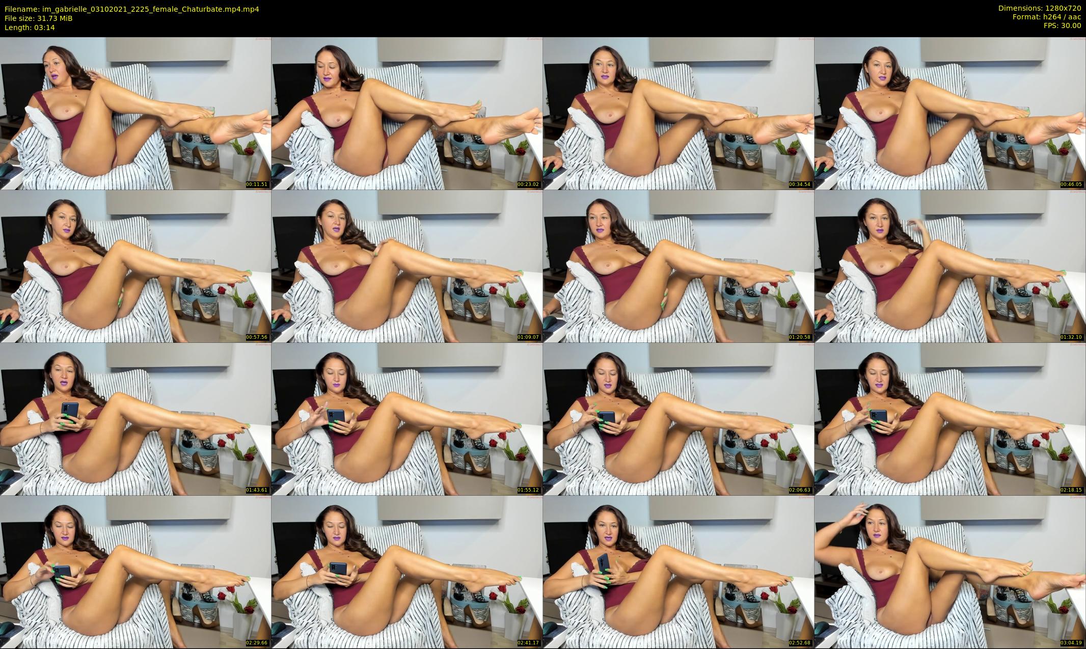 im_gabrielle — 4 minute Chaturbate female cam show recording, 720p, Oct 3, 2021