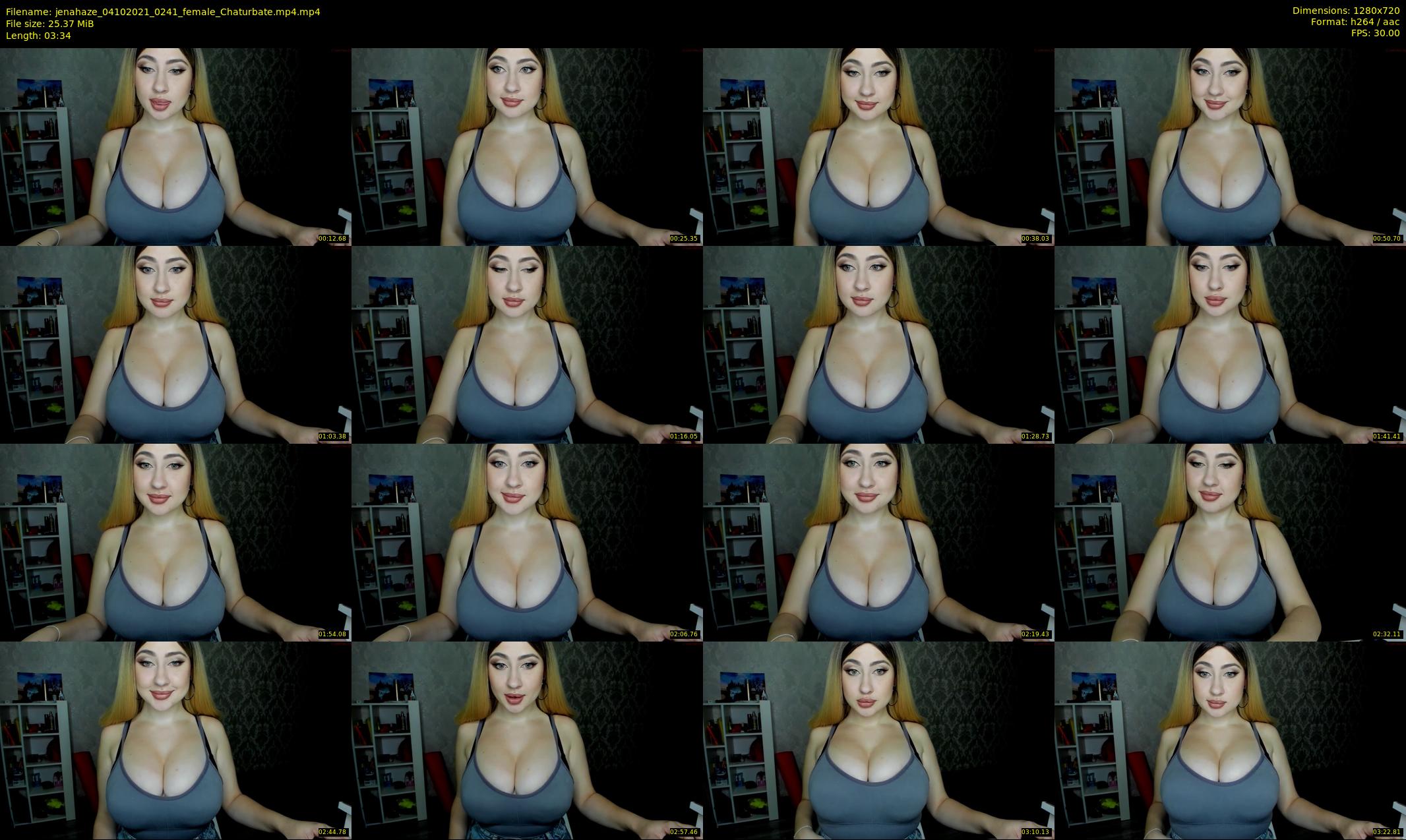 jenahaze — 4 minute Chaturbate female cam show recording, 720p, Oct 4, 2021