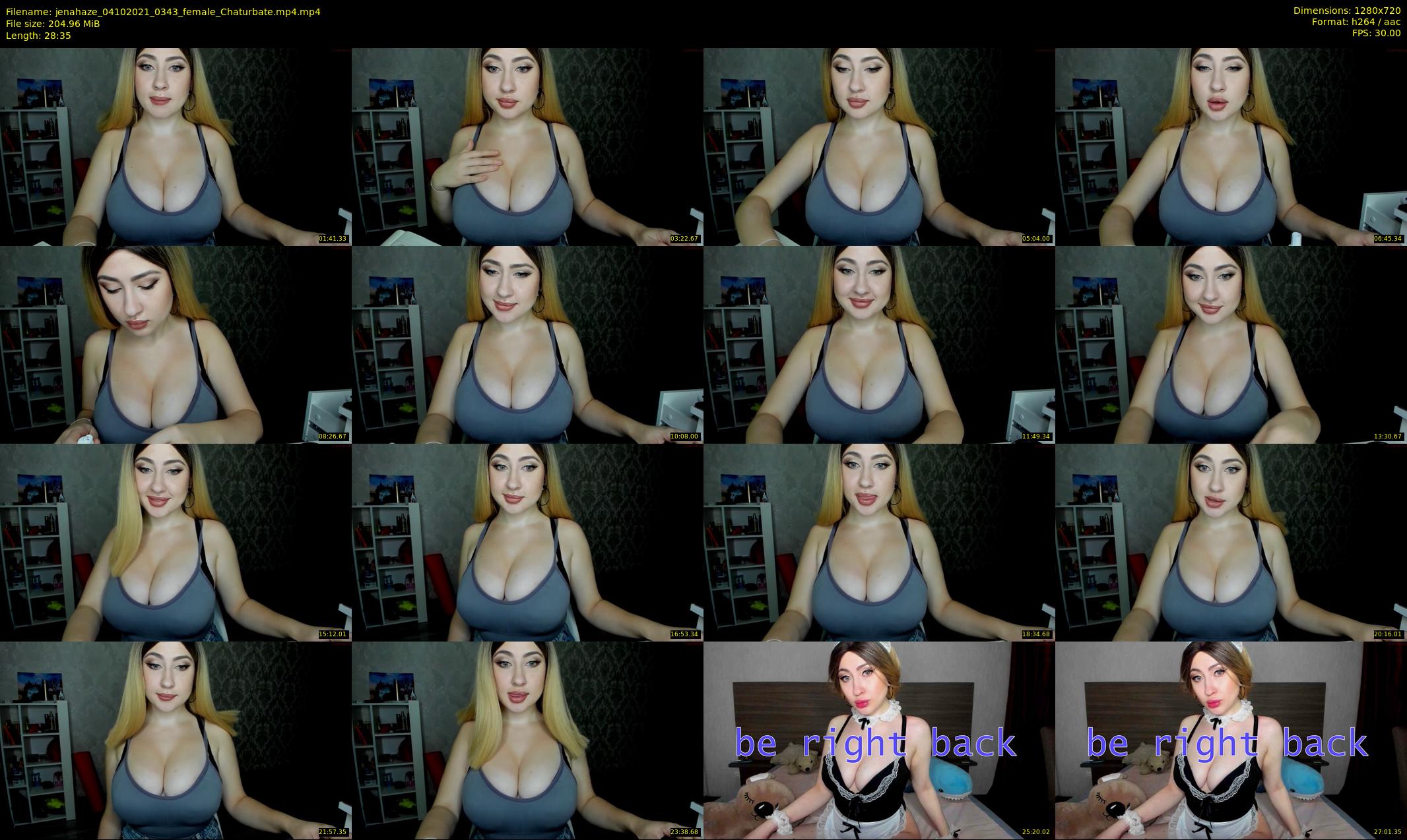 jenahaze — 29 minute Chaturbate female cam show recording, 720p, Oct 4, 2021