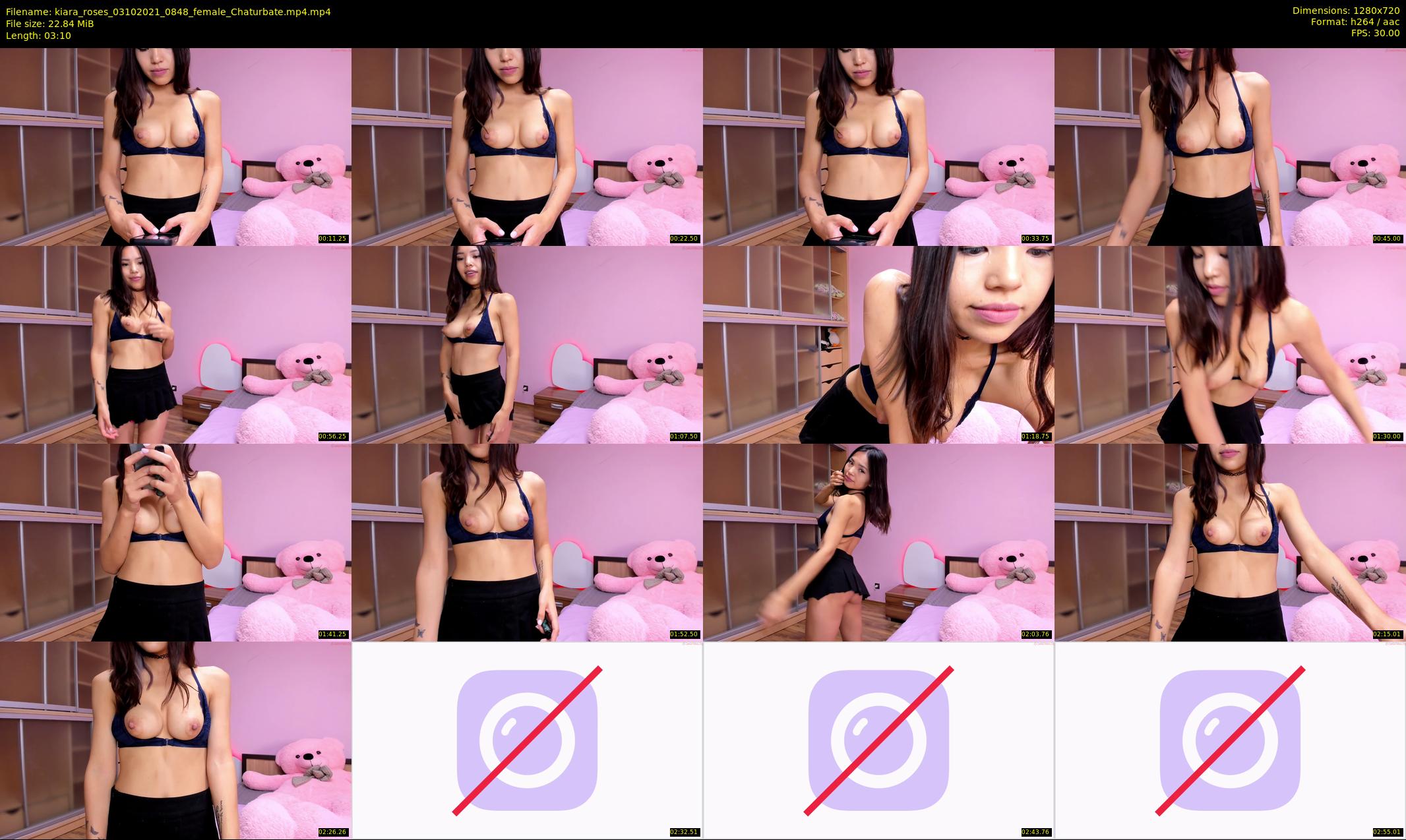 kiara_roses — 4 minute Chaturbate female cam show recording, 720p, Oct 3, 2021