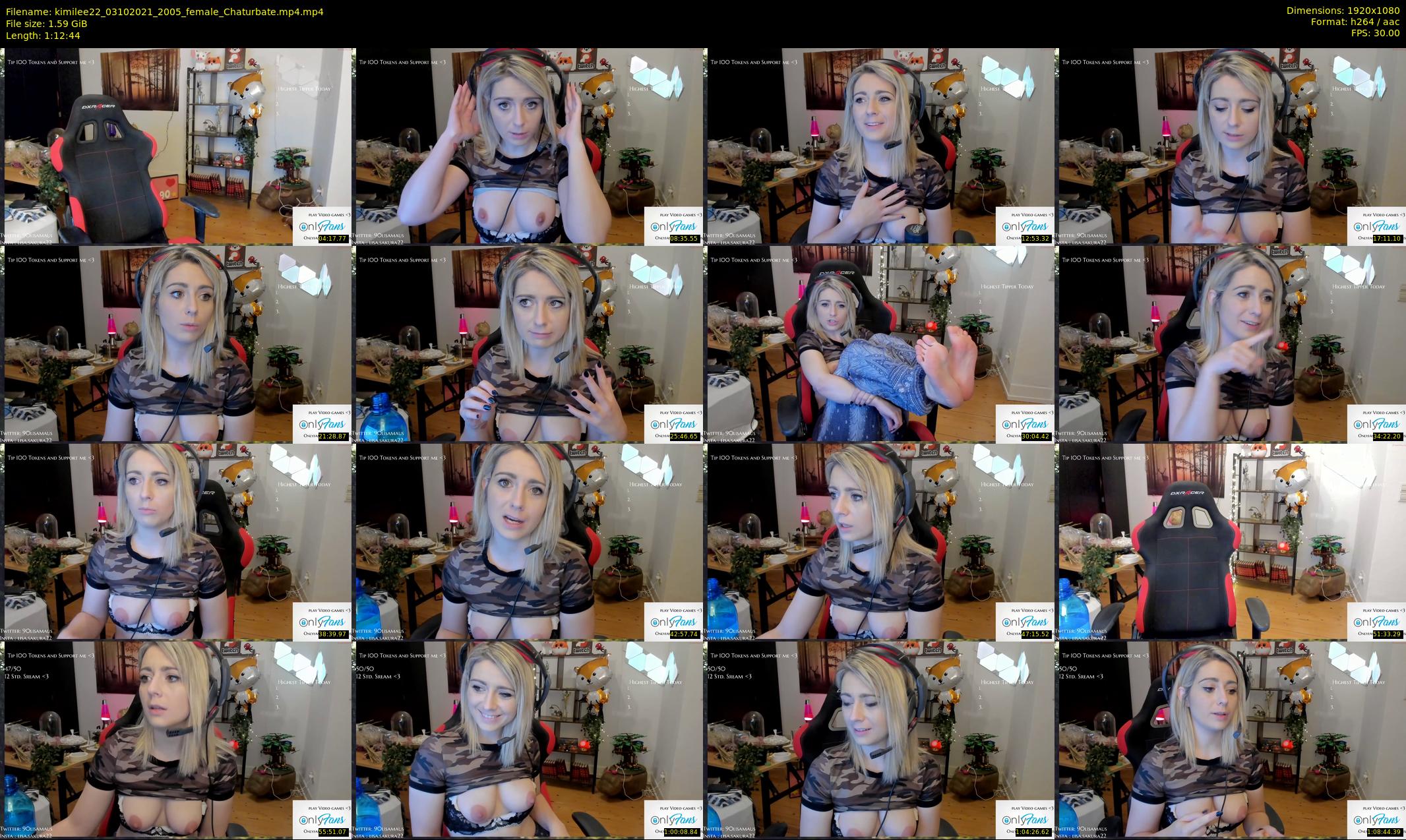 kimilee22 — 73 minute Chaturbate female cam show recording, 1080p, Oct 3, 2021