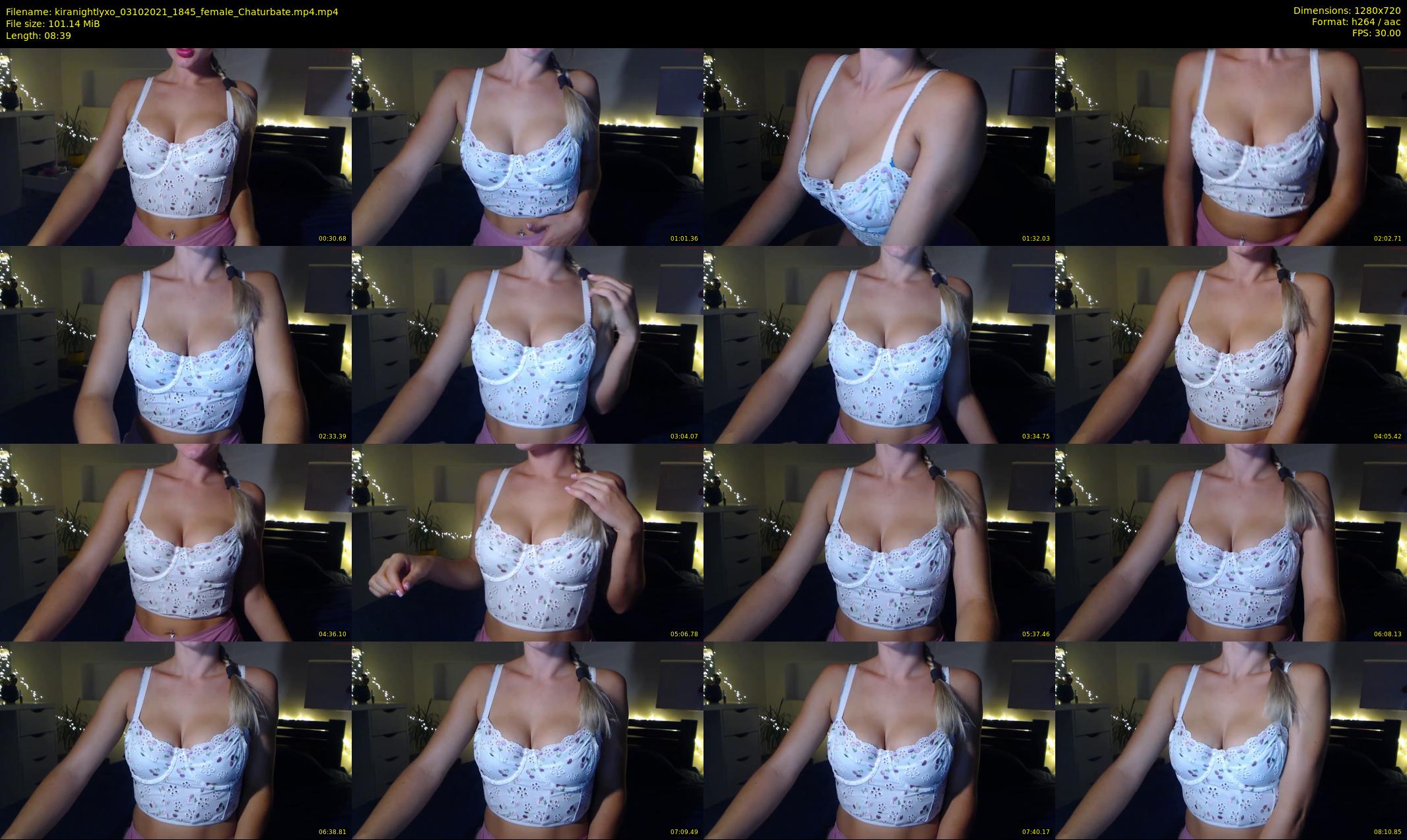 kiranightlyxo — 9 minute Chaturbate female cam show recording, 720p, Oct 3, 2021