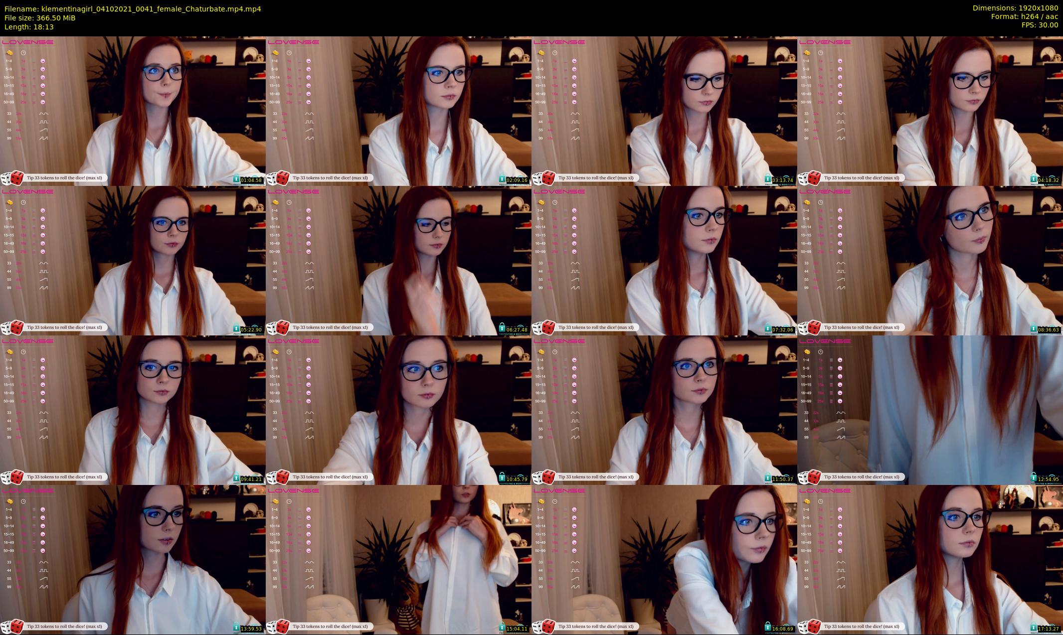 klementinagirl — 19 minute Chaturbate female cam show recording, 1080p, Oct 4, 2021