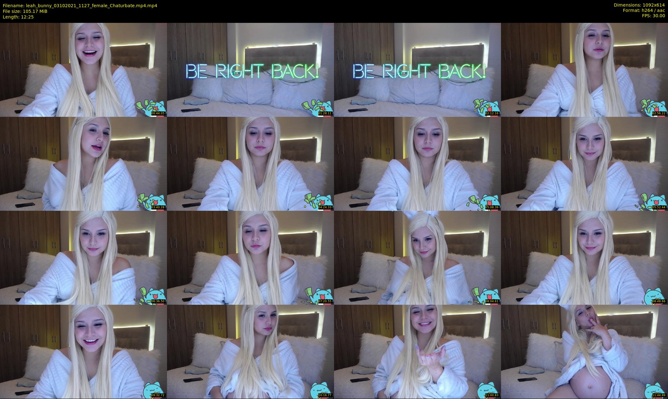 leah_bunny — 13 minute Chaturbate female cam show recording, 480p, Oct 3, 2021