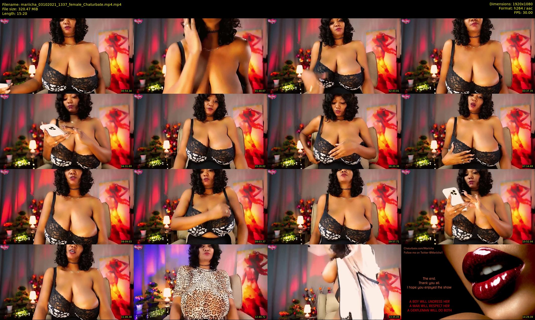 mariicha — 16 minute Chaturbate female cam show recording, 1080p, Oct 3, 2021
