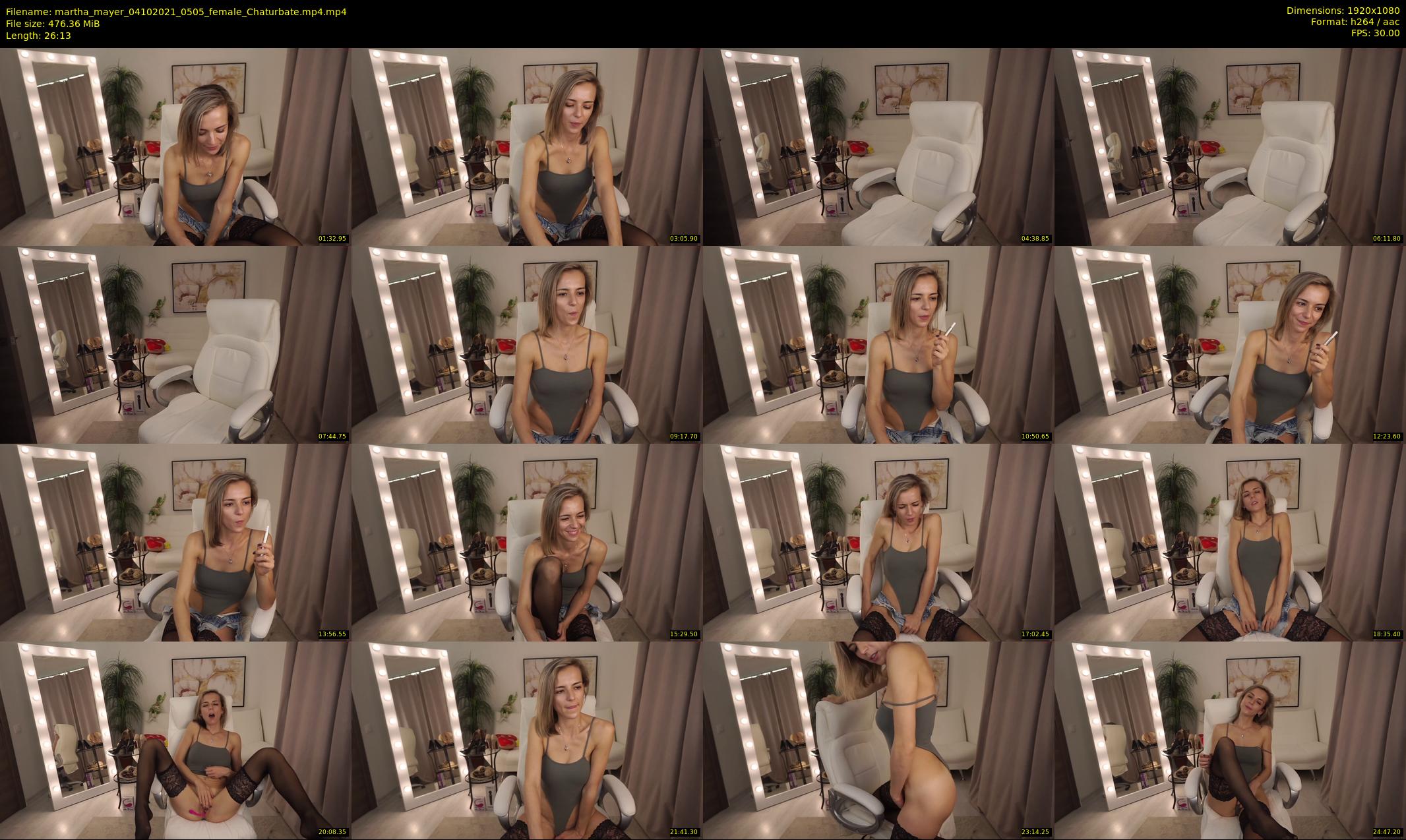 martha_mayer — 27 minute Chaturbate female cam show recording, 1080p, Oct 4, 2021