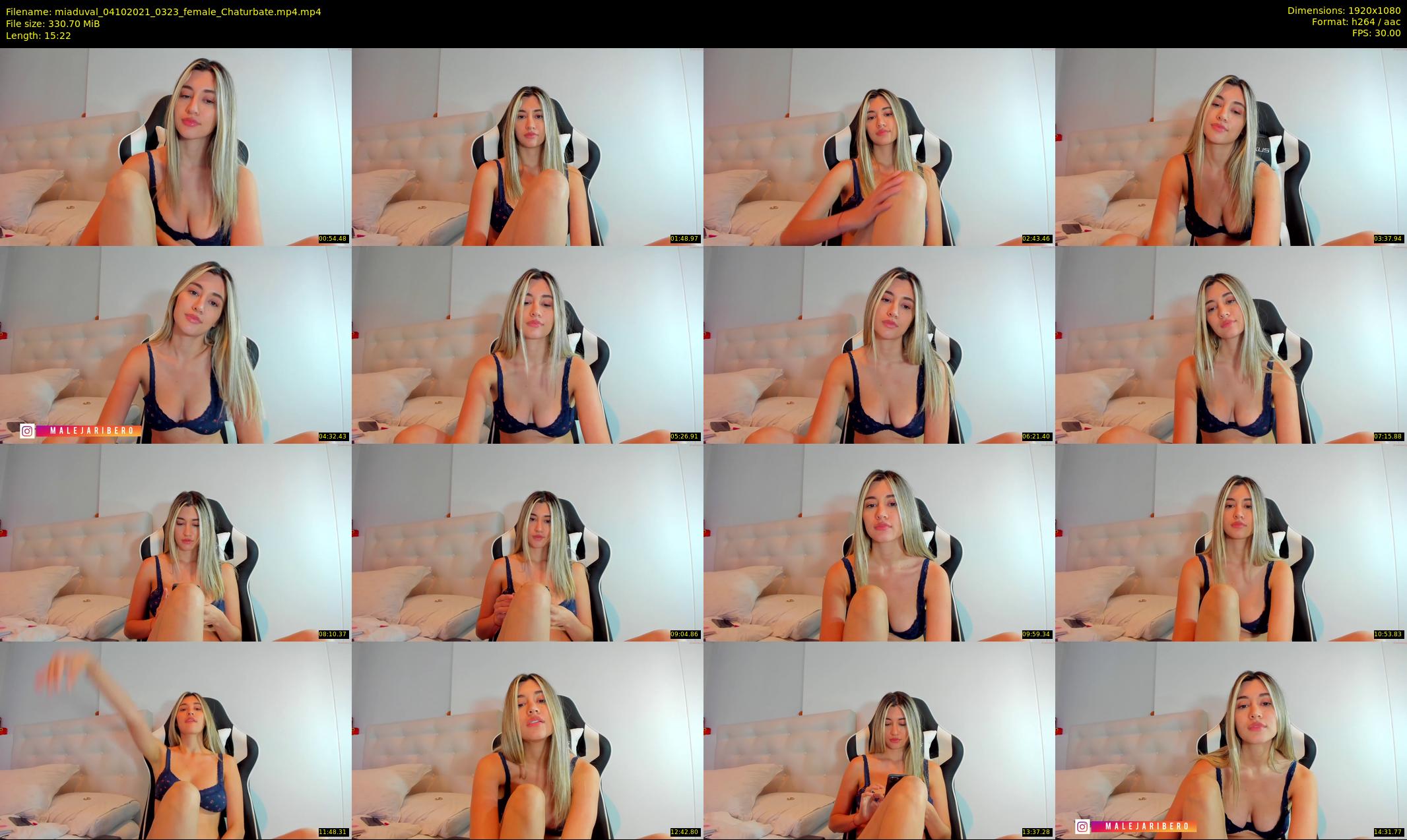 miaduval — 16 minute Chaturbate female cam show recording, 1080p, Oct 4, 2021