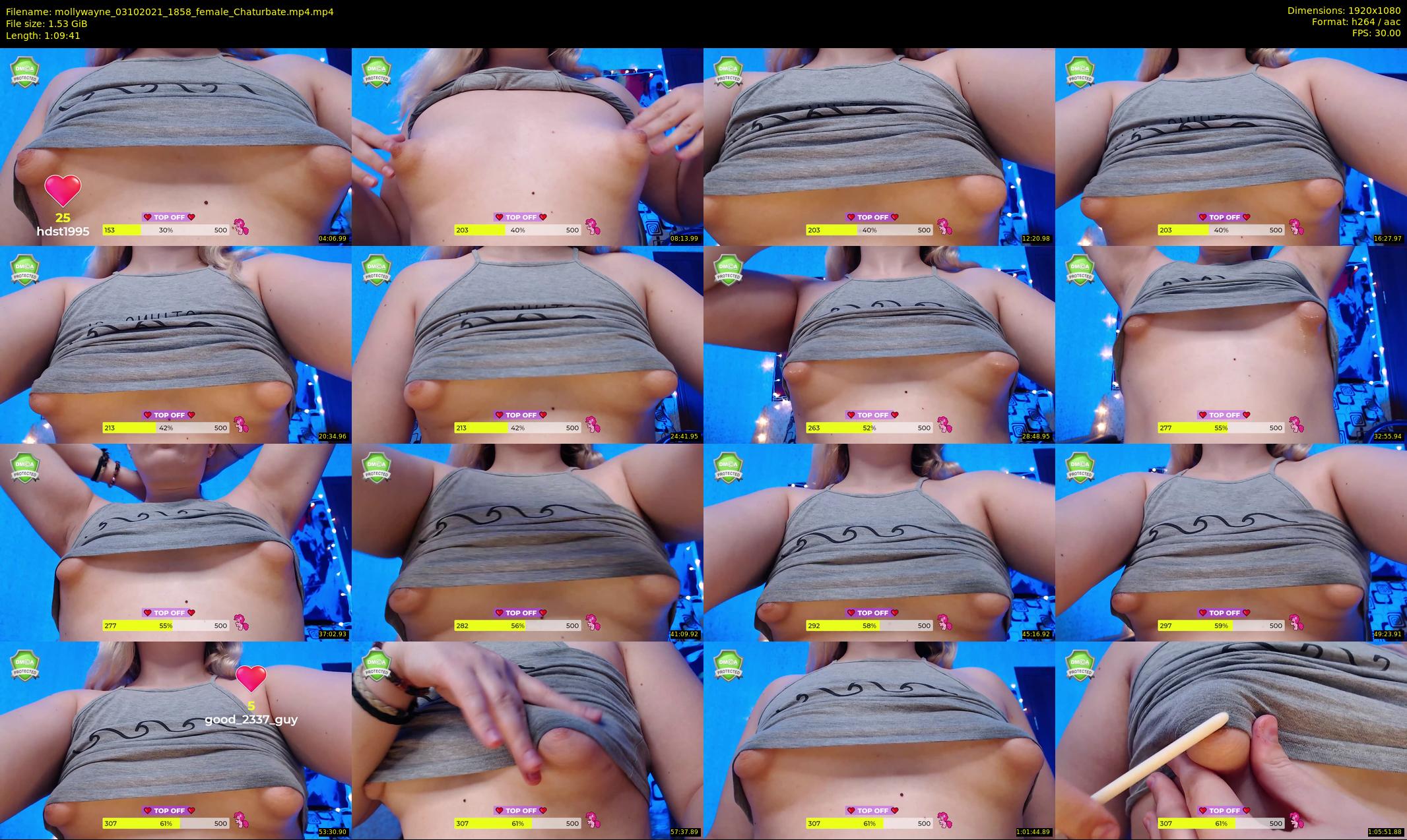 mollywayne — 70 minute Chaturbate female cam show recording, 1080p, Oct 3, 2021