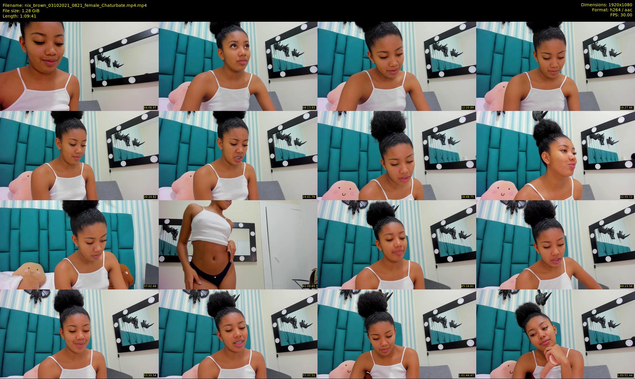 nix_brown — 70 minute Chaturbate female cam show recording, 1080p, Oct 3, 2021