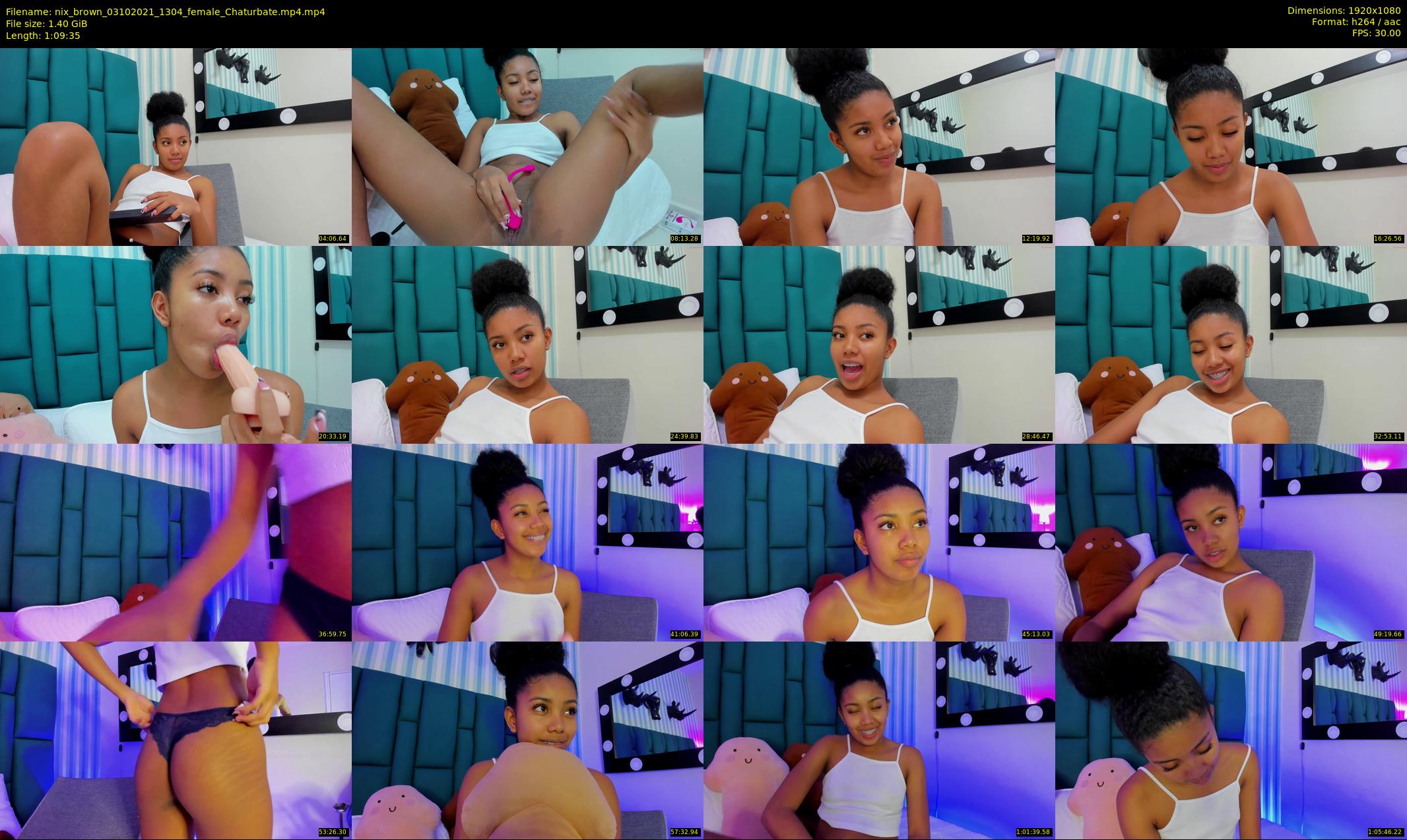 nix_brown — 70 minute Chaturbate female cam show recording, 1080p, Oct 3, 2021