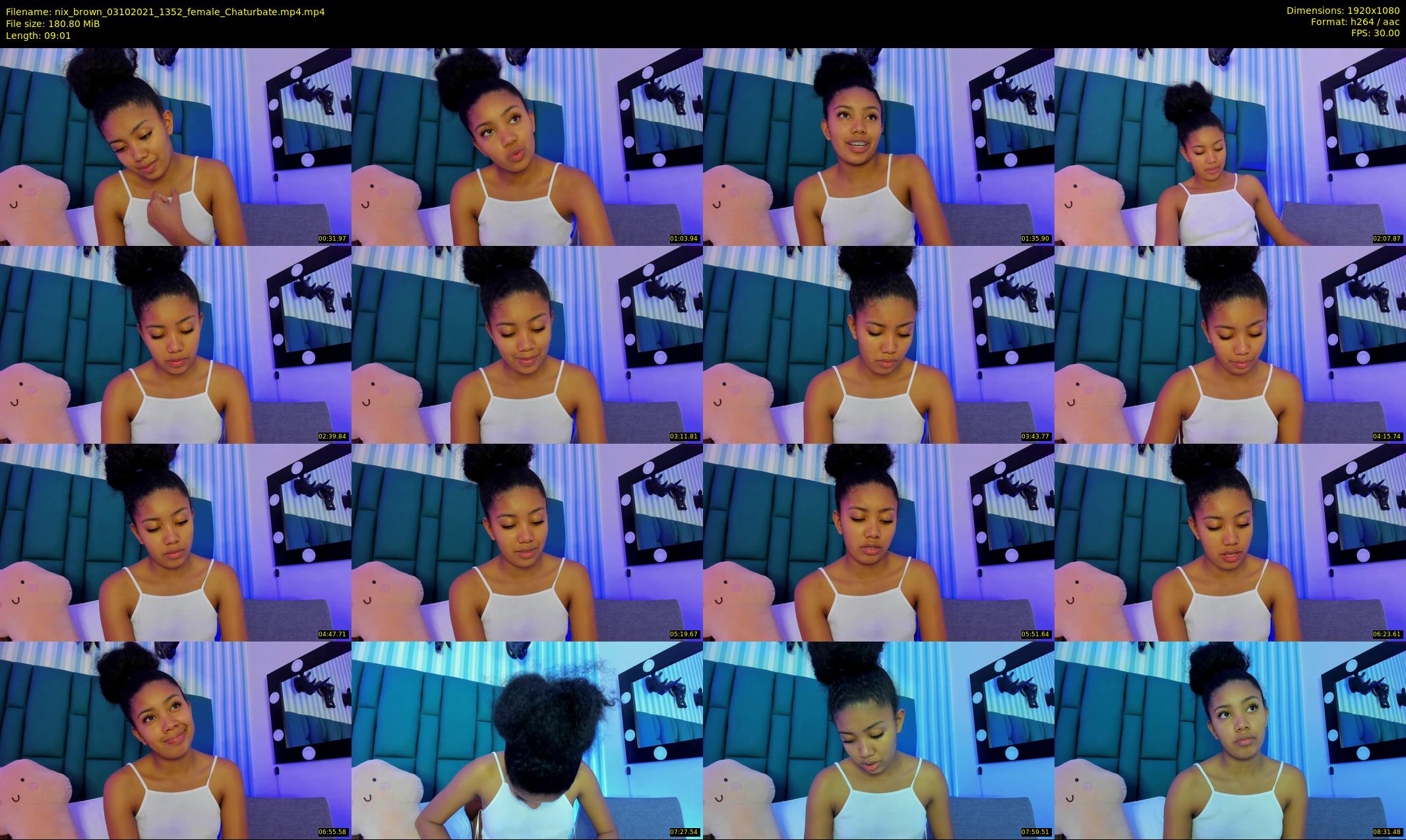 nix_brown — 10 minute Chaturbate female cam show recording, 1080p, Oct 3, 2021