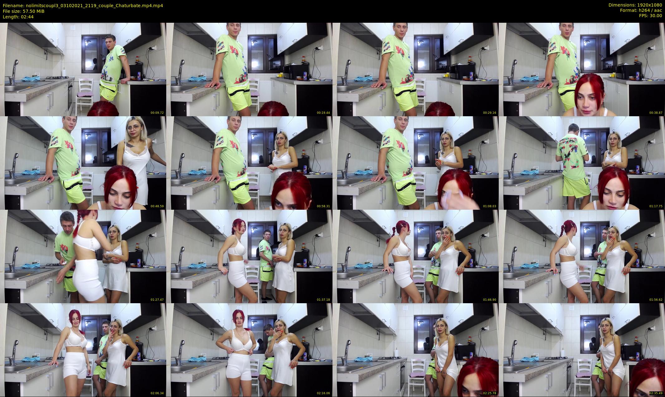 nolimitscoupl3 — 3 minute Chaturbate couple cam show recording, 1080p, Oct 3, 2021