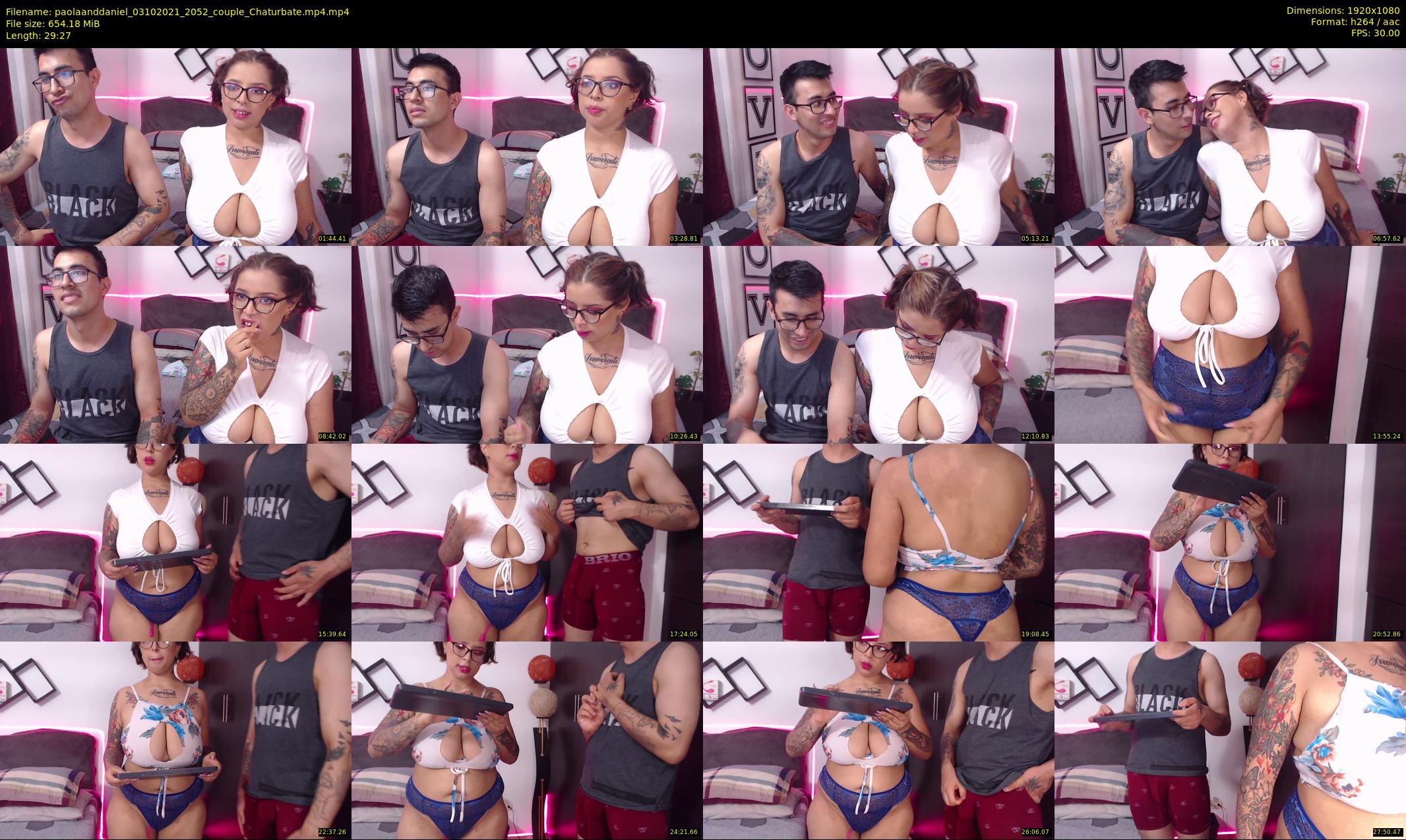 paolaanddaniel — 30 minute Chaturbate couple cam show recording, 1080p, Oct 3, 2021
