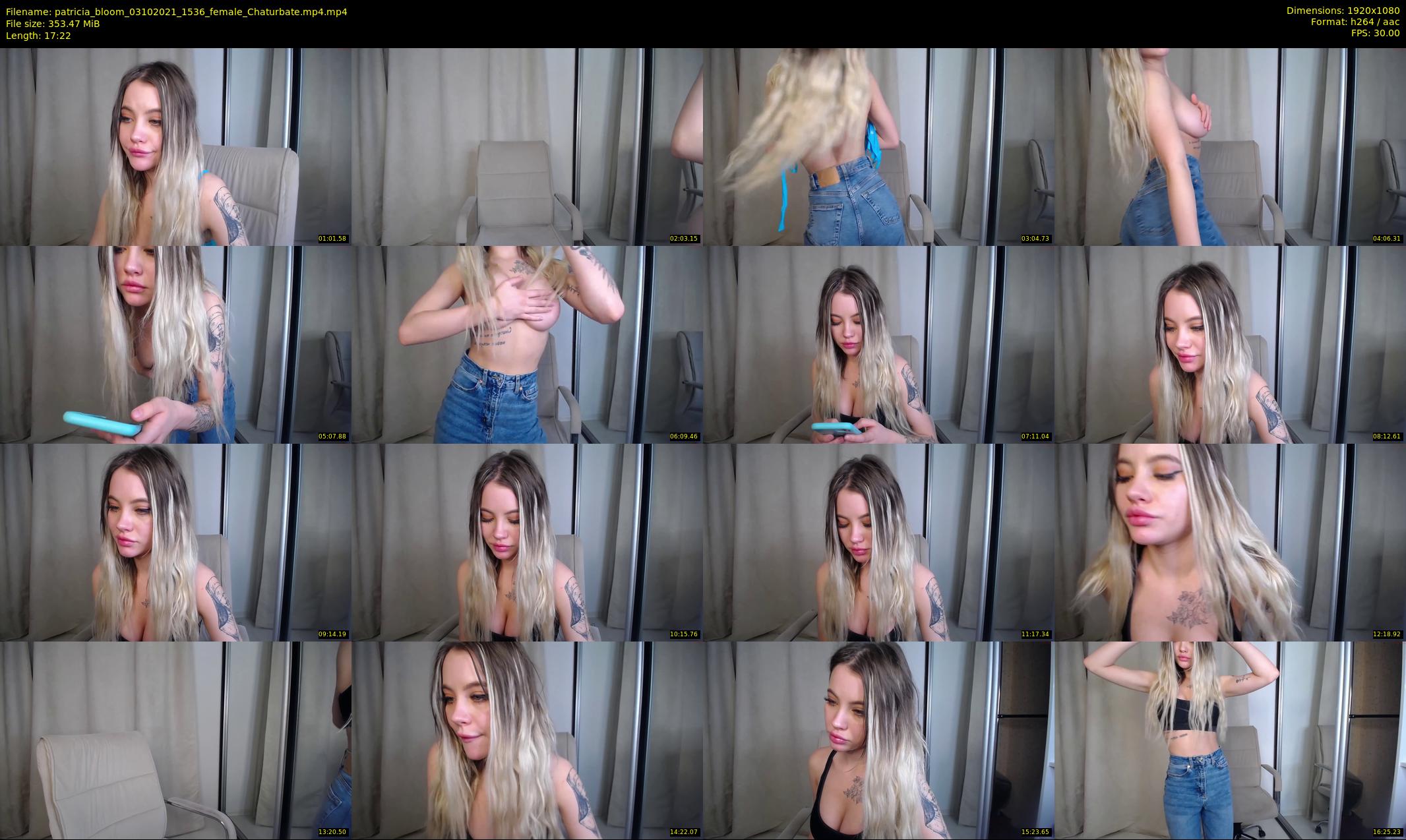 patricia_bloom — 18 minute Chaturbate female cam show recording, 1080p, Oct 3, 2021