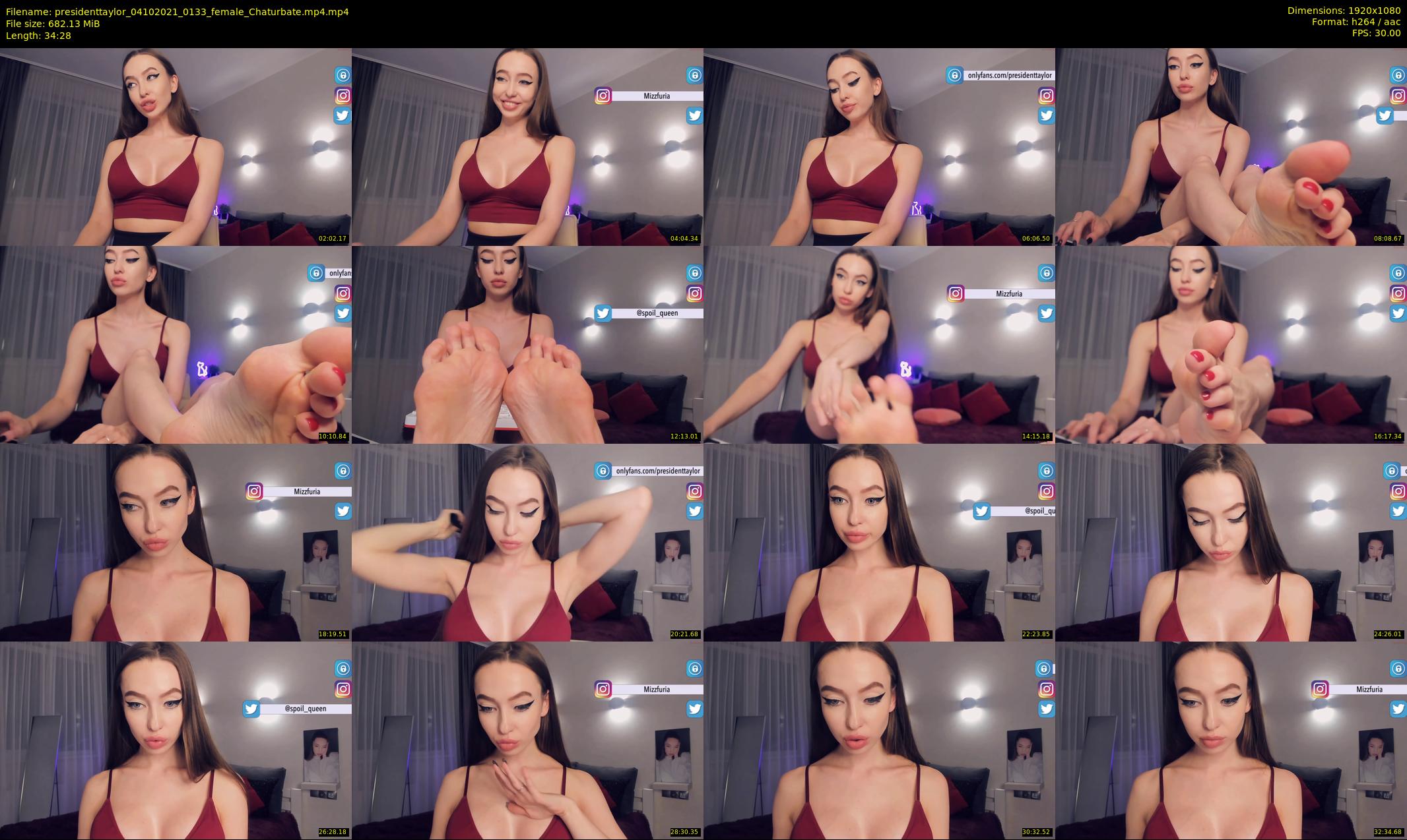 presidenttaylor — 35 minute Chaturbate female cam show recording, 1080p, Oct 4, 2021