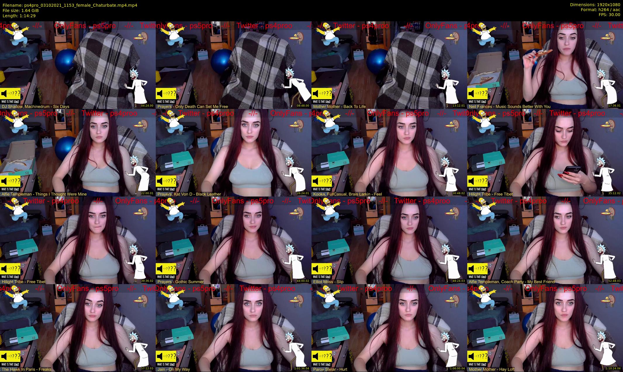 ps4pro — 75 minute Chaturbate female cam show recording, 1080p, Oct 3, 2021