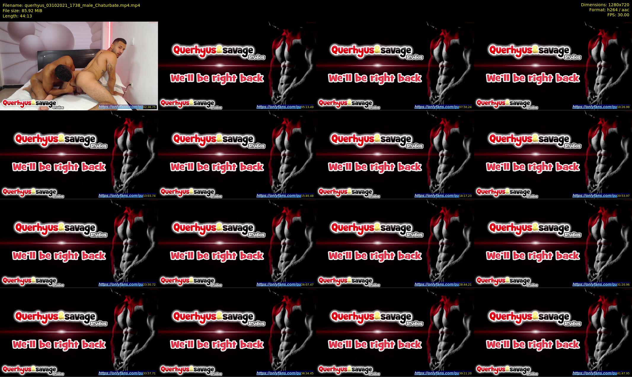 querhyus — 45 minute Chaturbate male cam show recording, 720p, Oct 3, 2021