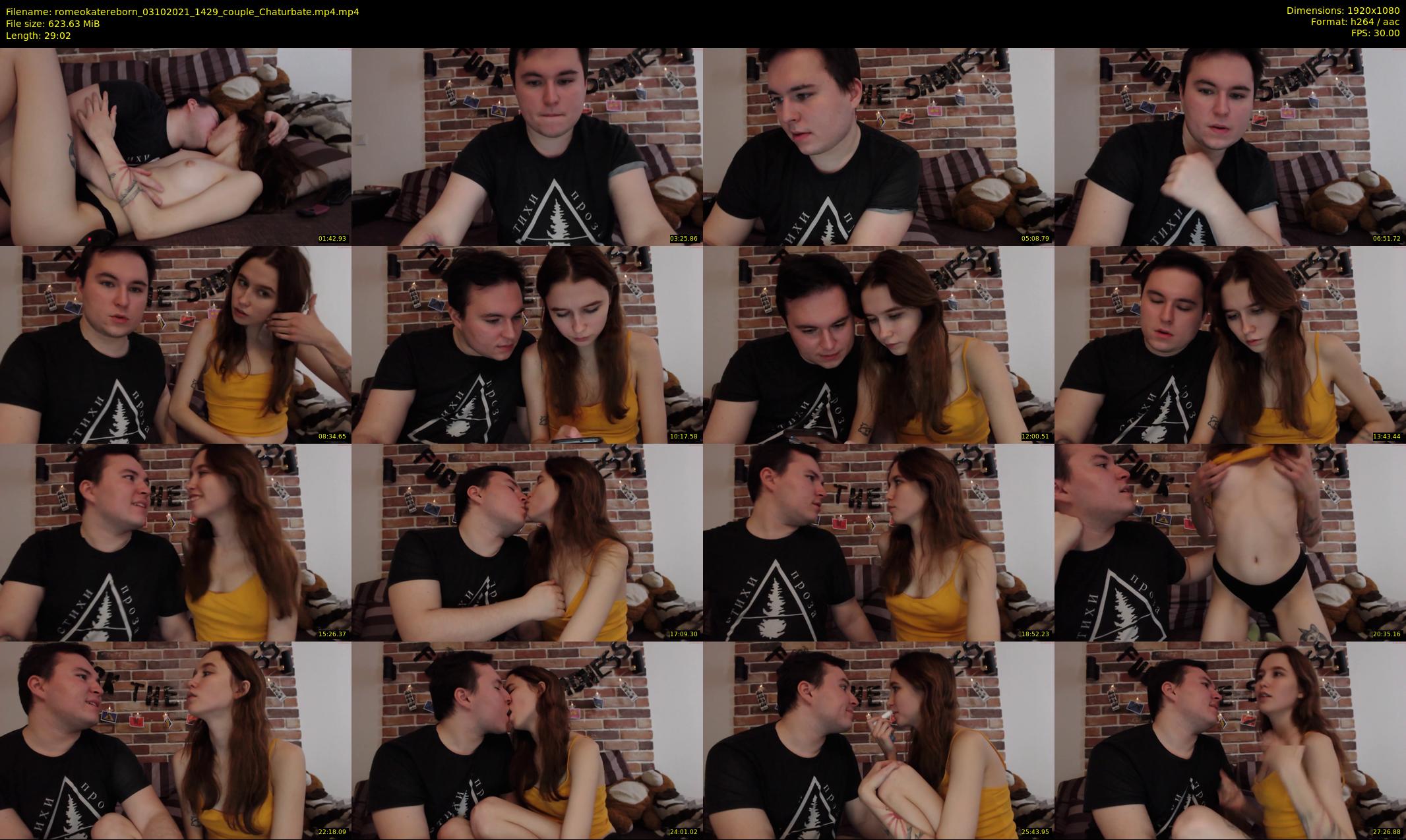 romeokatereborn — 30 minute Chaturbate couple cam show recording, 1080p, Oct 3, 2021