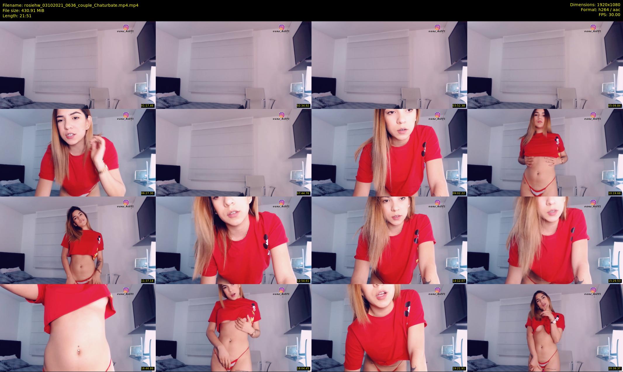 rosiehw — 22 minute Chaturbate couple cam show recording, 1080p, Oct 3, 2021