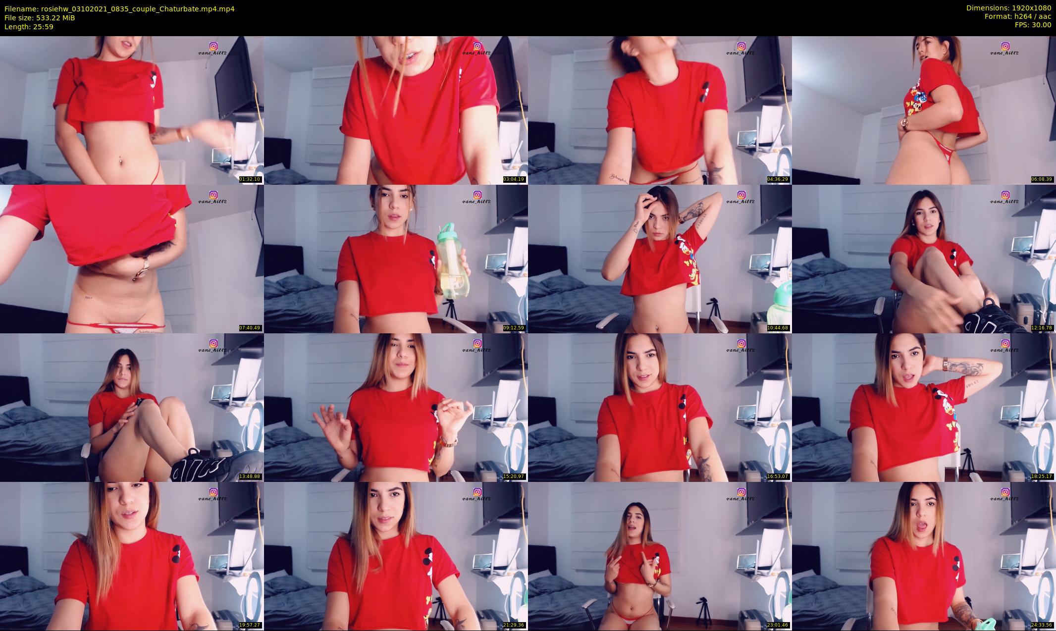 rosiehw — 26 minute Chaturbate couple cam show recording, 1080p, Oct 3, 2021