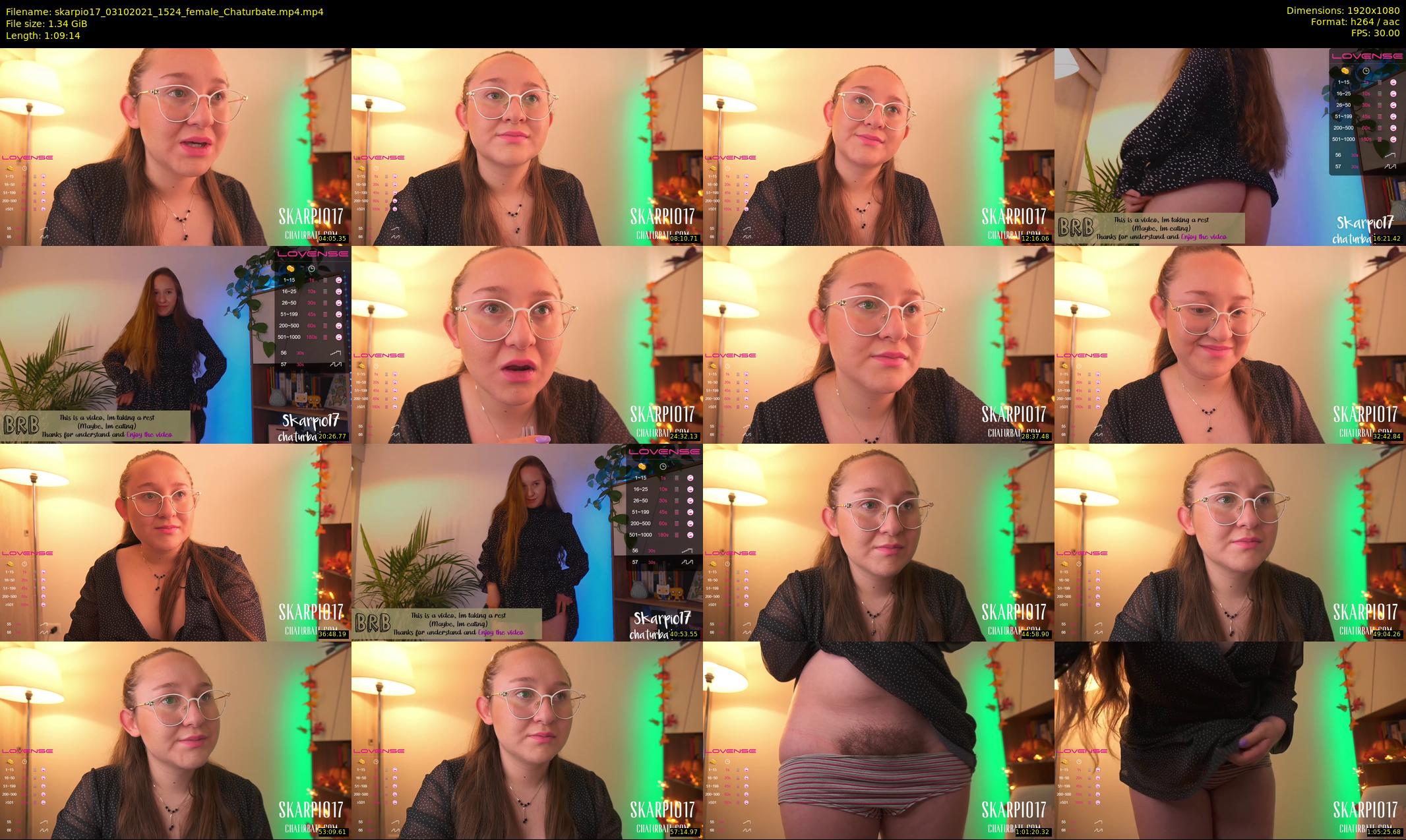 skarpio17 — 70 minute Chaturbate female cam show recording, 1080p, Oct 3, 2021