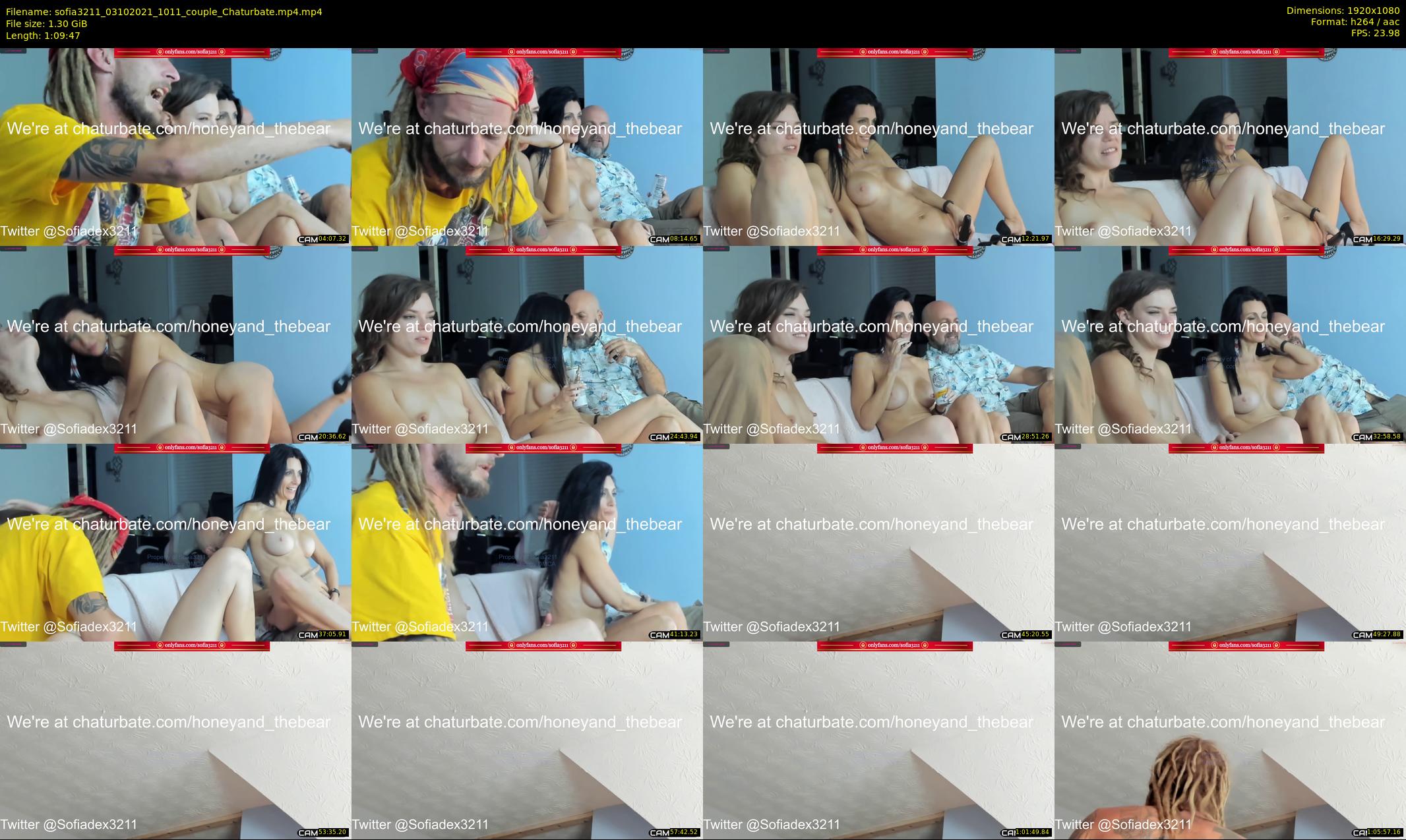 sofia3211 — 70 minute Chaturbate couple cam show recording, 1080p, Oct 3, 2021