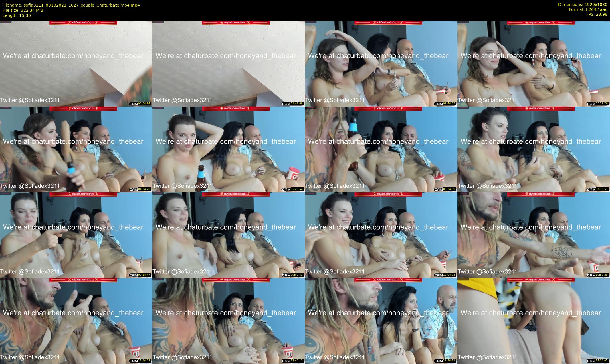 sofia3211 — 16 minute Chaturbate couple cam show recording, 1080p, Oct 3, 2021