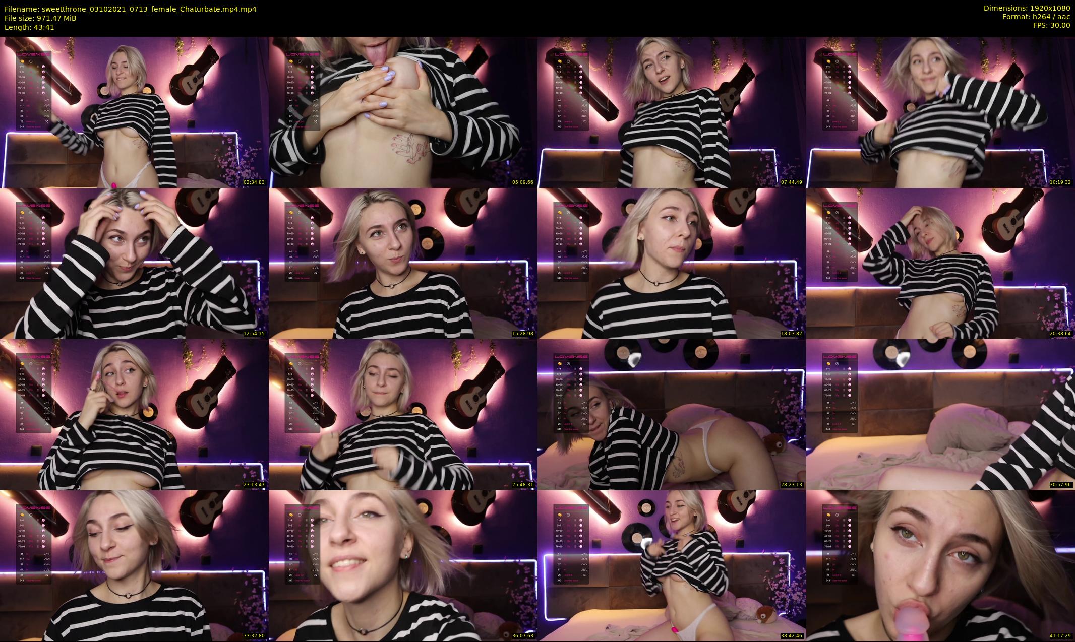 sweetthrone — 44 minute Chaturbate couple cam show recording, 1080p, Oct 3, 2021